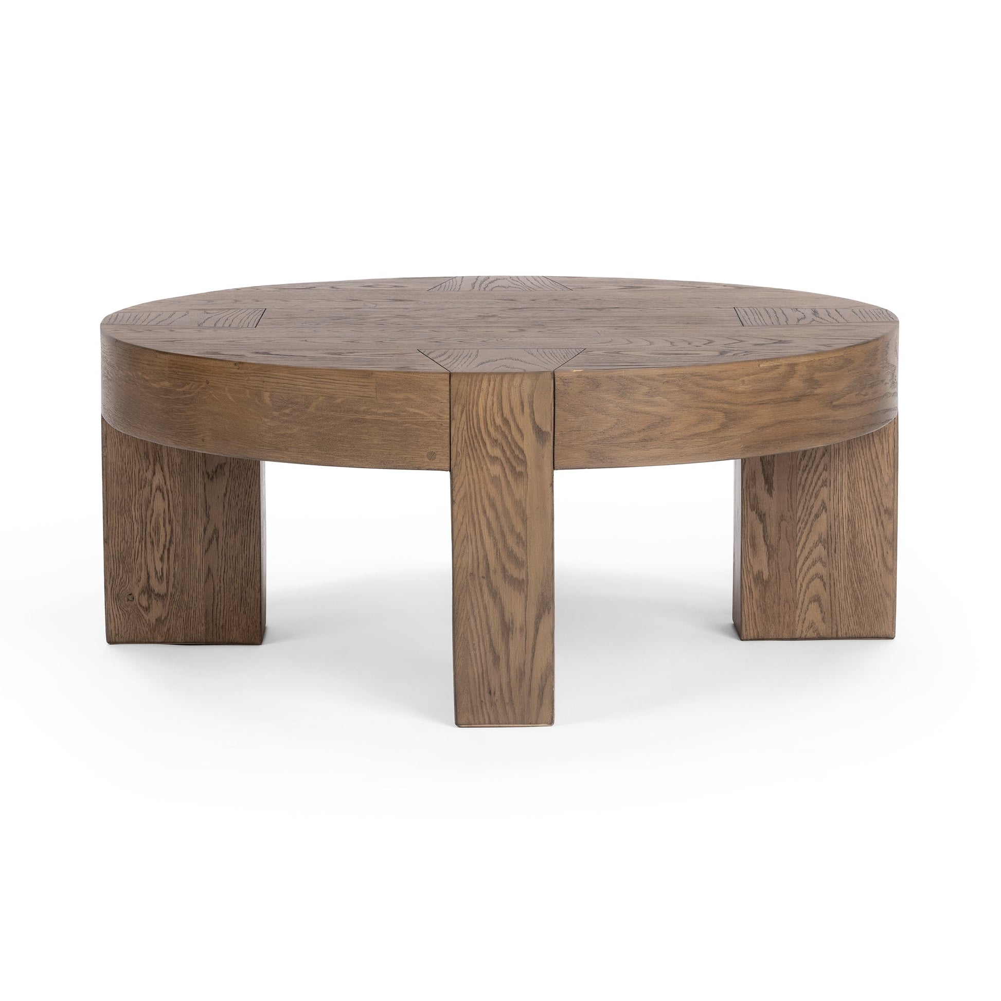 Bristol Round Coffee Table - Cafe Brown