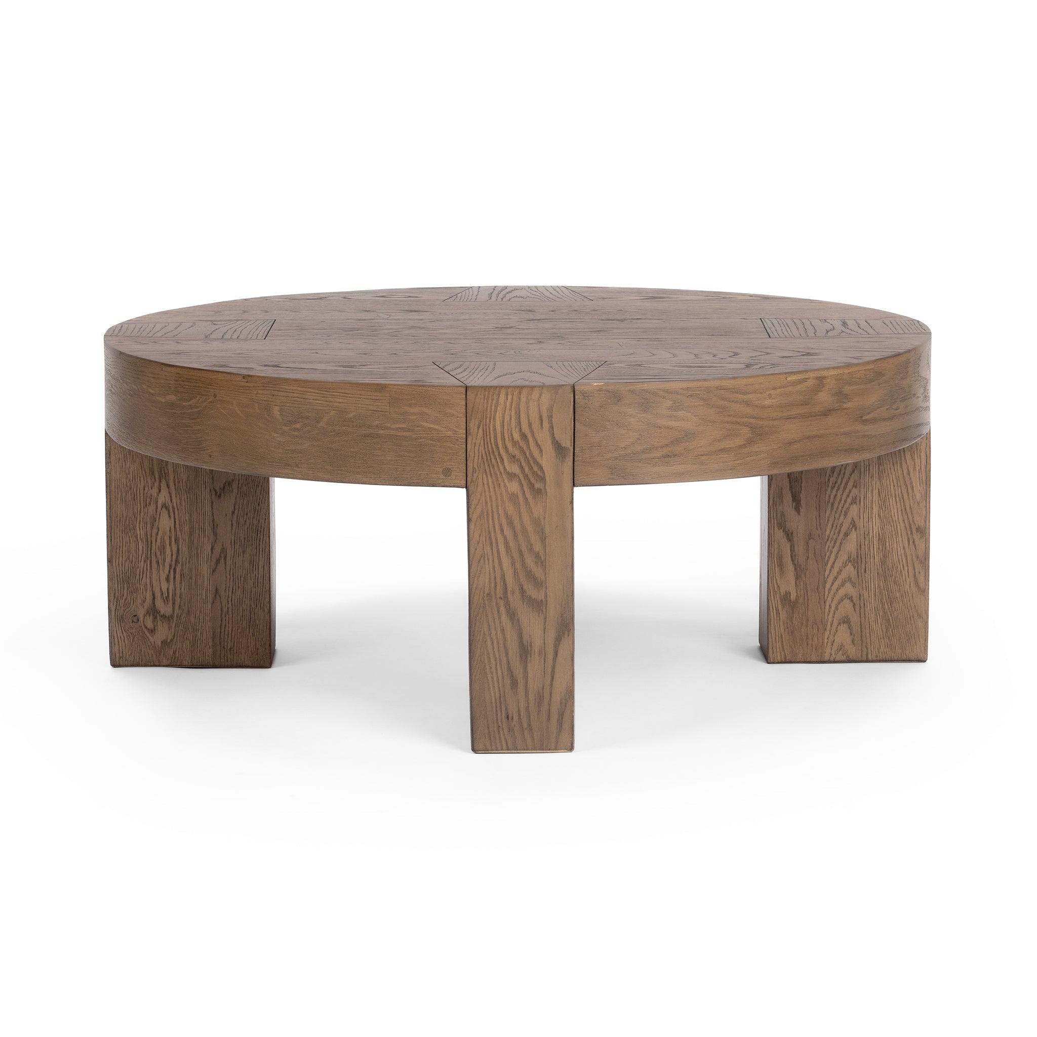 Bristol Round Coffee Table - Cafe Brown