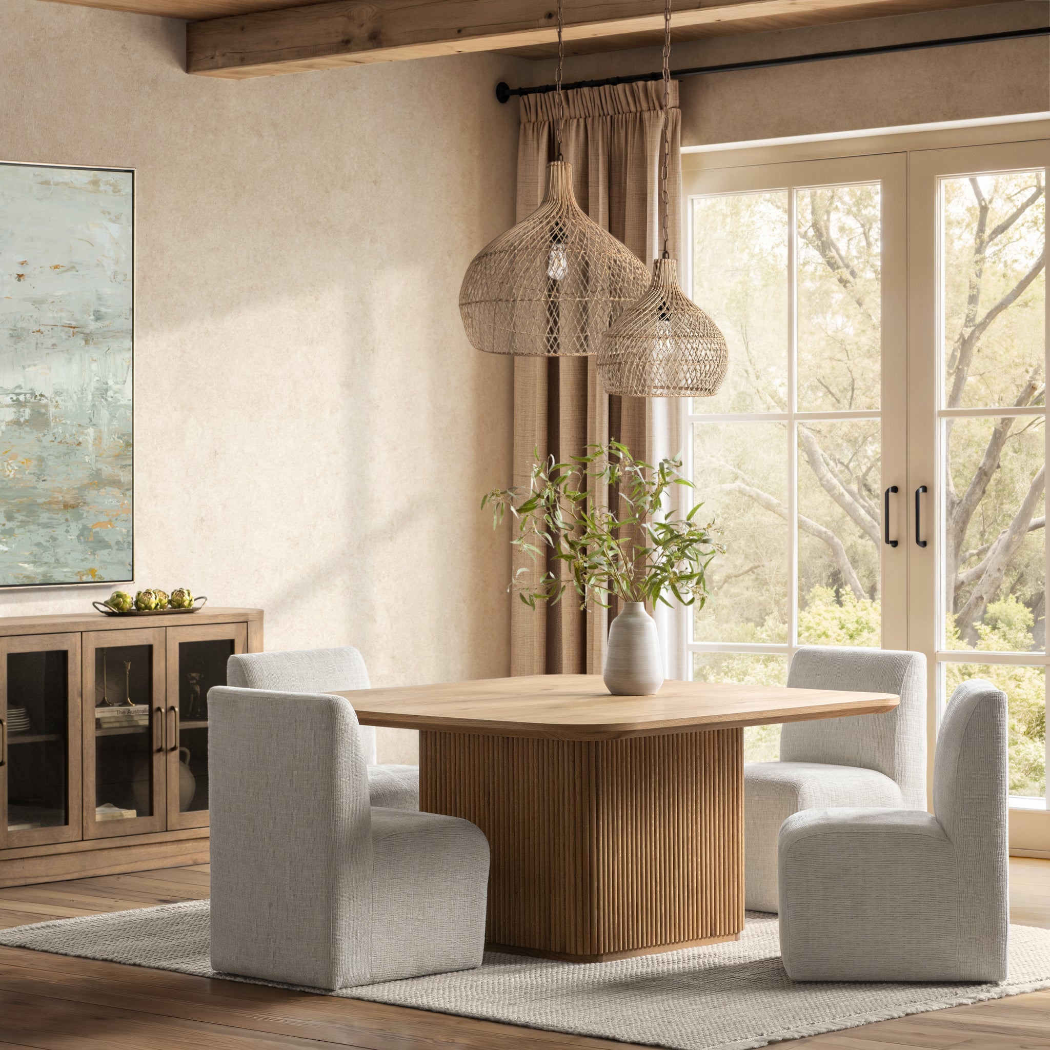 Vander 60" Square Dining Table - Coastal Haven