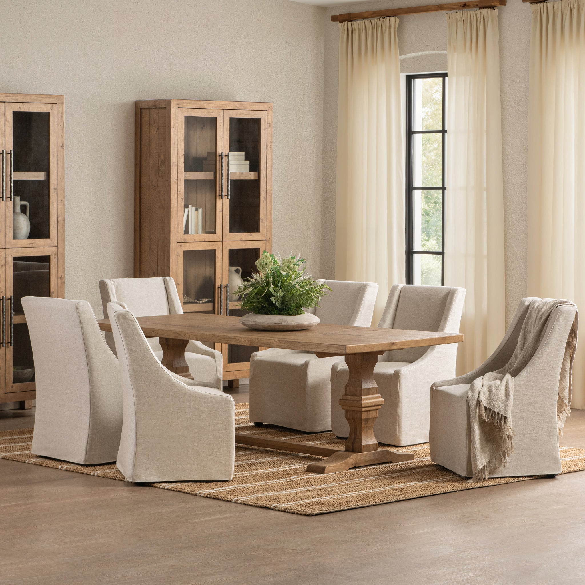 Toscana 98" Dining Table - Hampton Sand