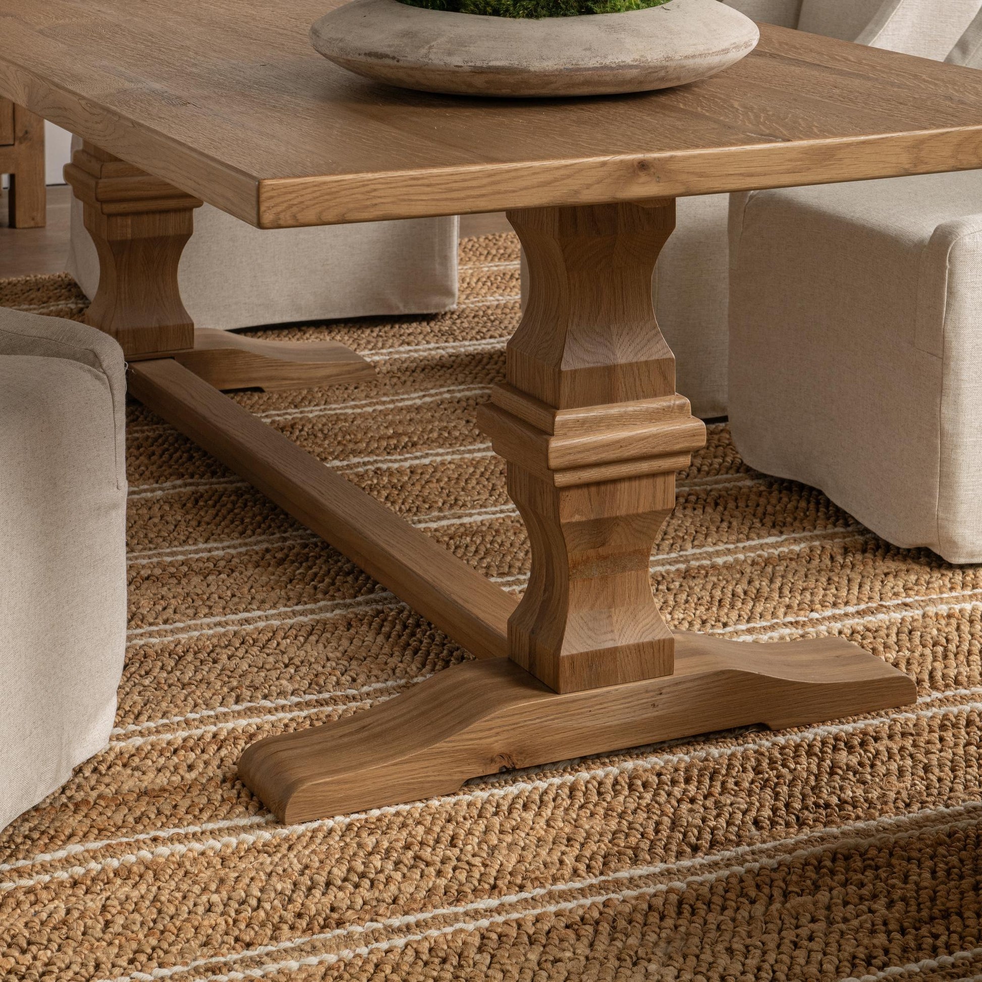 Toscana 98" Dining Table - Hampton Sand