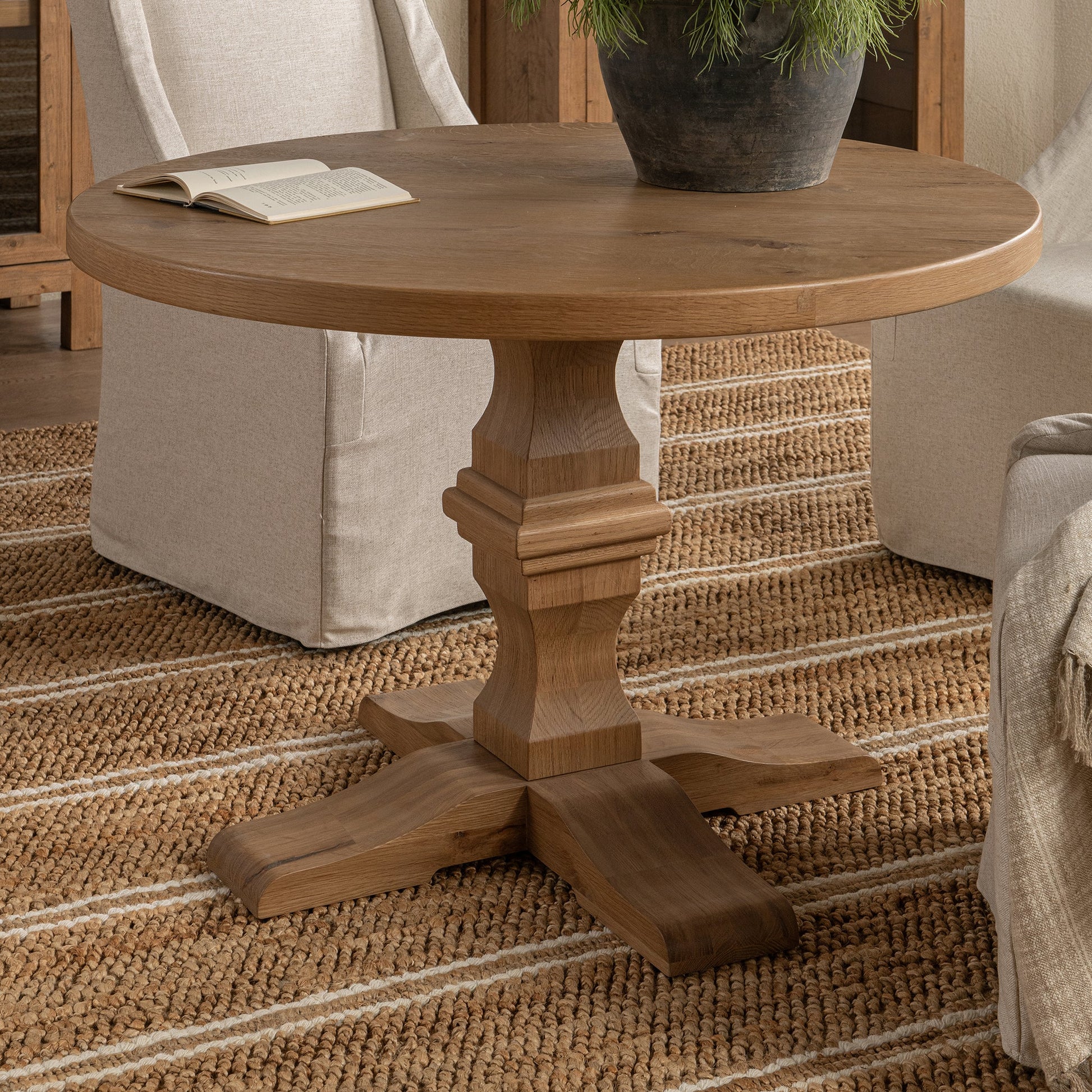 Toscana 42" Round Dining Table - Hampton Sand