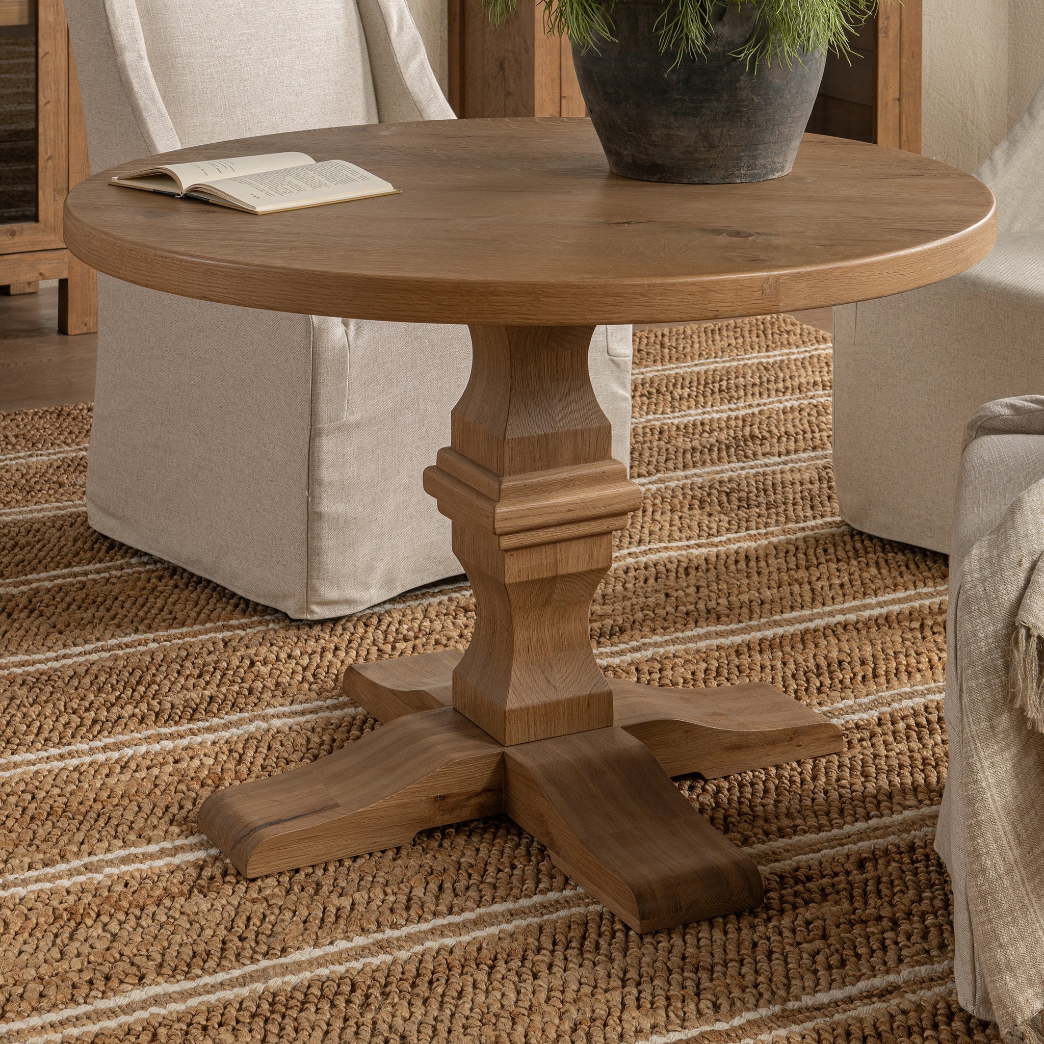 Toscana 42" Round Dining Table - Hampton Sand