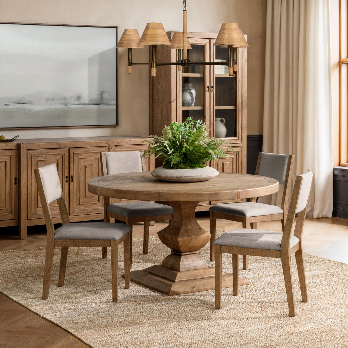 Catalina Dining Table - Sunfield / 55" / Round by Classic Home - view 7
