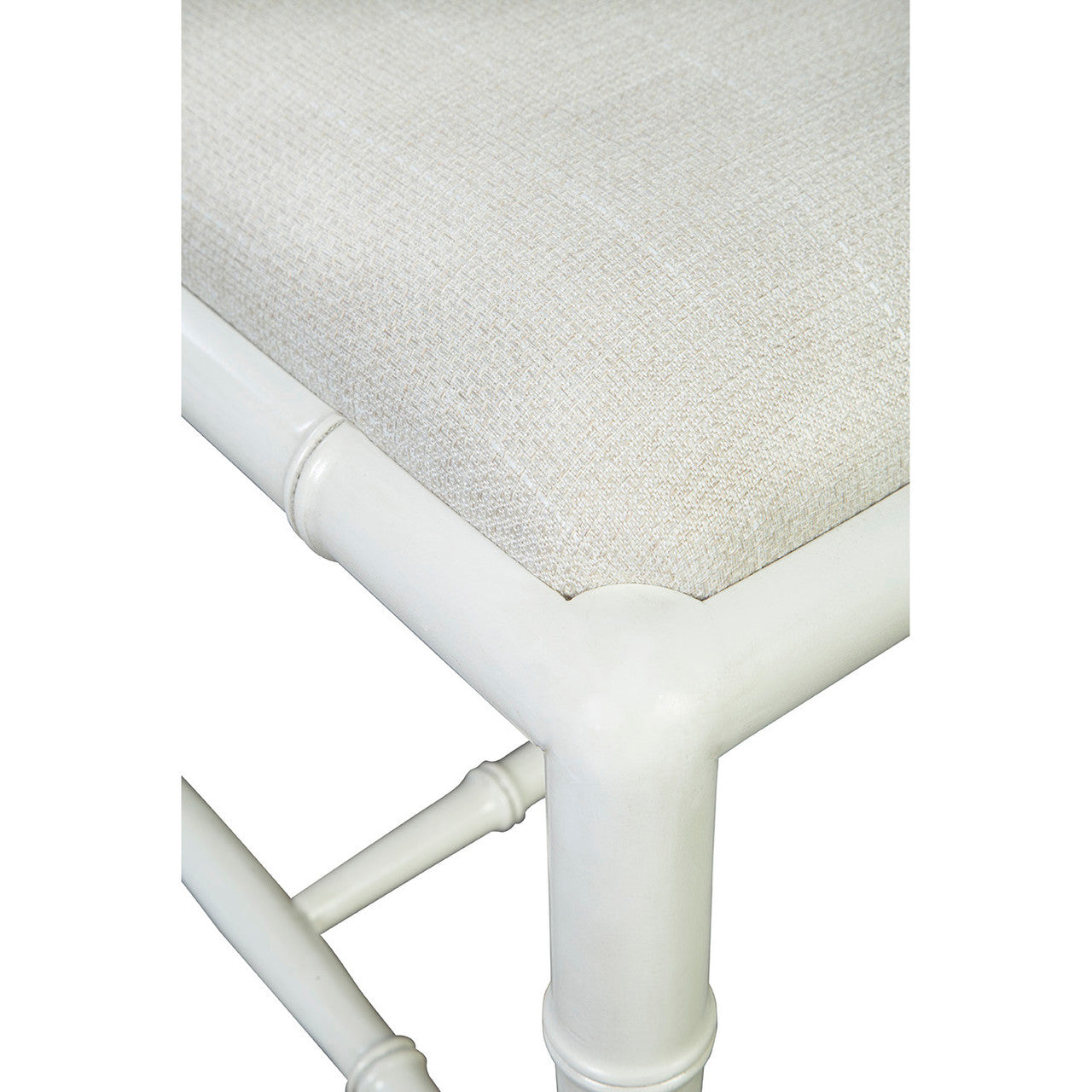 Chippendale Geometric Back Cream Side Chair
