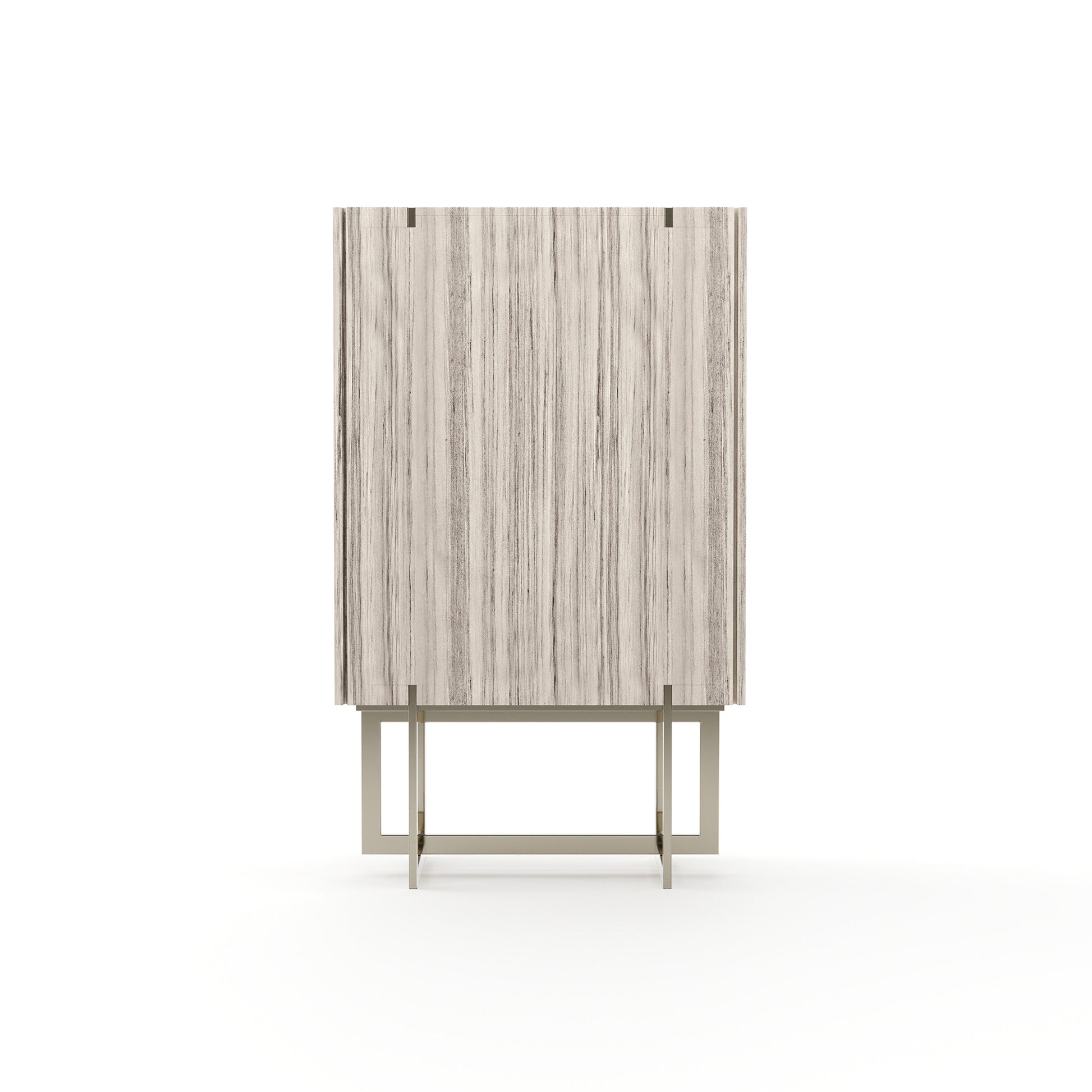 Wish You Were Here Bar Cabinet Light Whisper of Gold 40" by Caracole - view 7