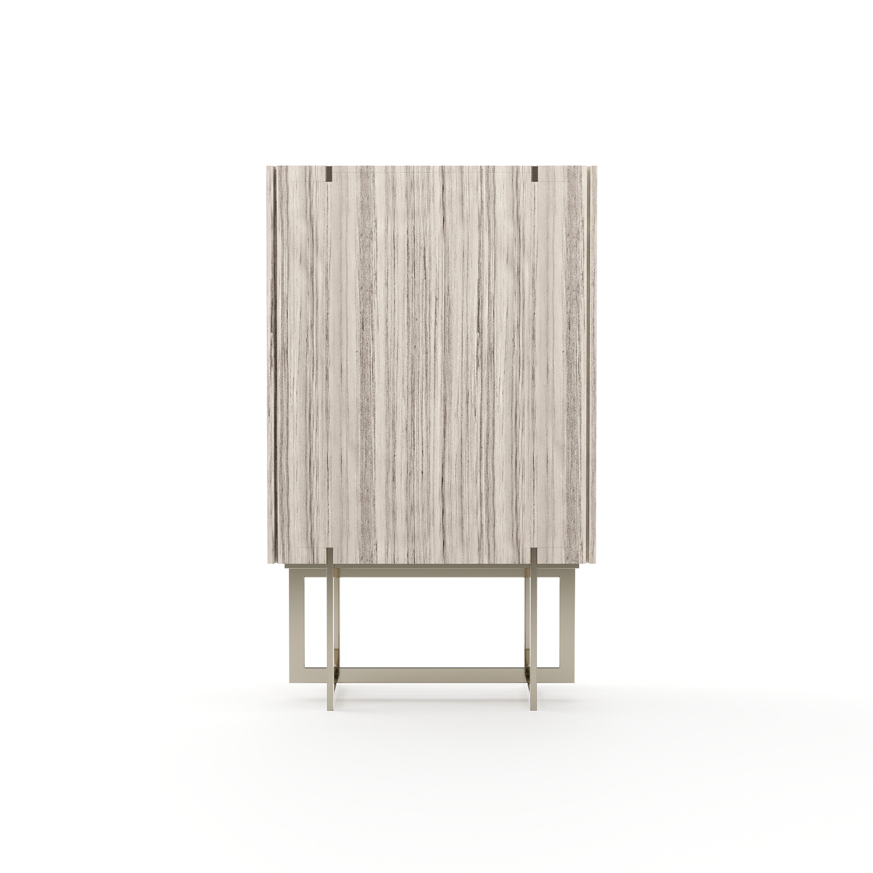 Wish You Were Here Bar Cabinet Light Whisper of Gold 40" by Caracole - view 7