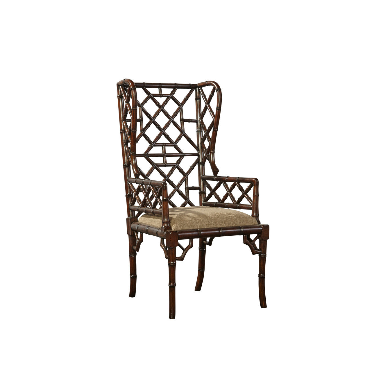 Suzhou Espresso Wingback Chair 27"