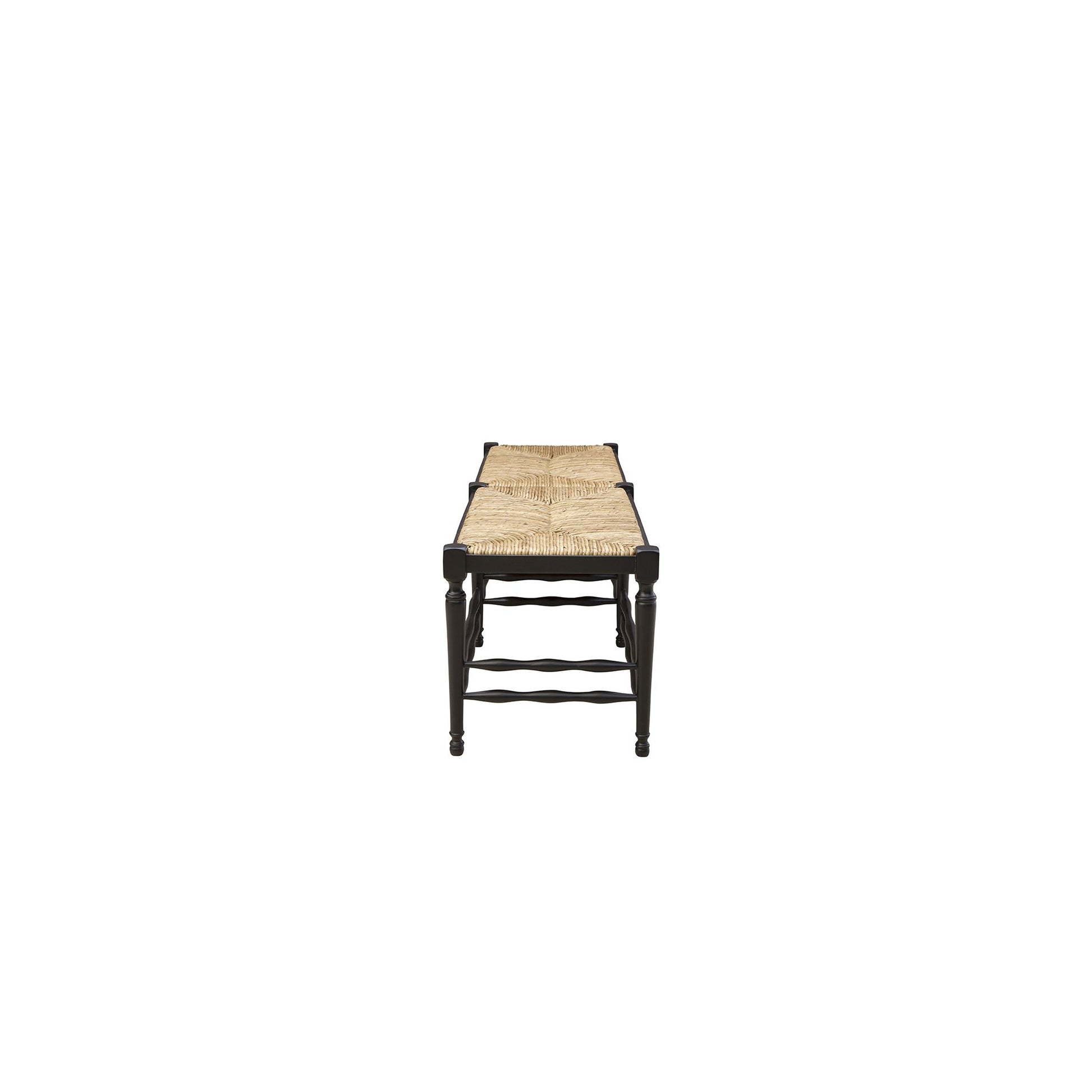 Black Reed Bench - 60' detail view by Furniture Classics at ZIN Home
