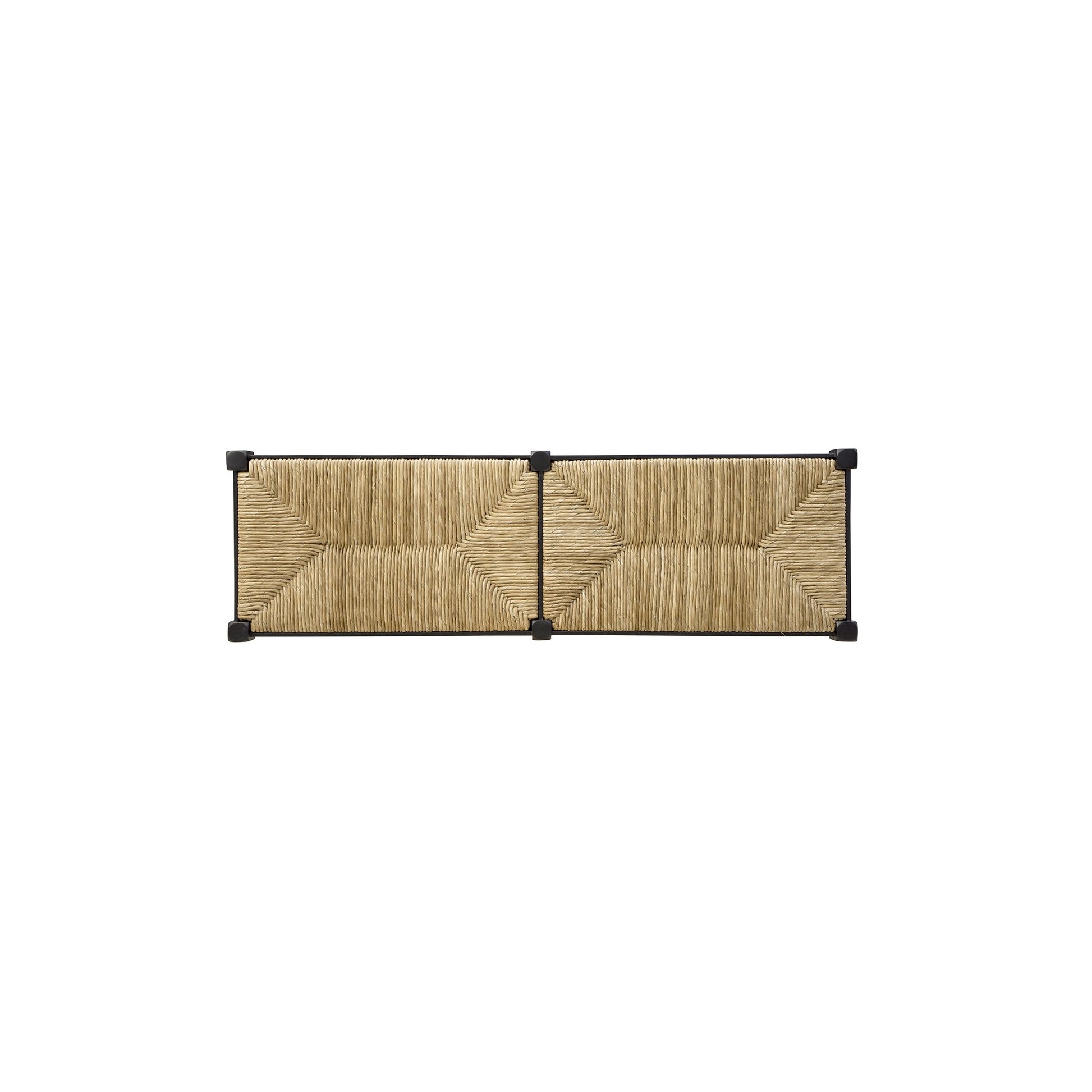 Black Reed Bench - 60' detail view by Furniture Classics at ZIN Home