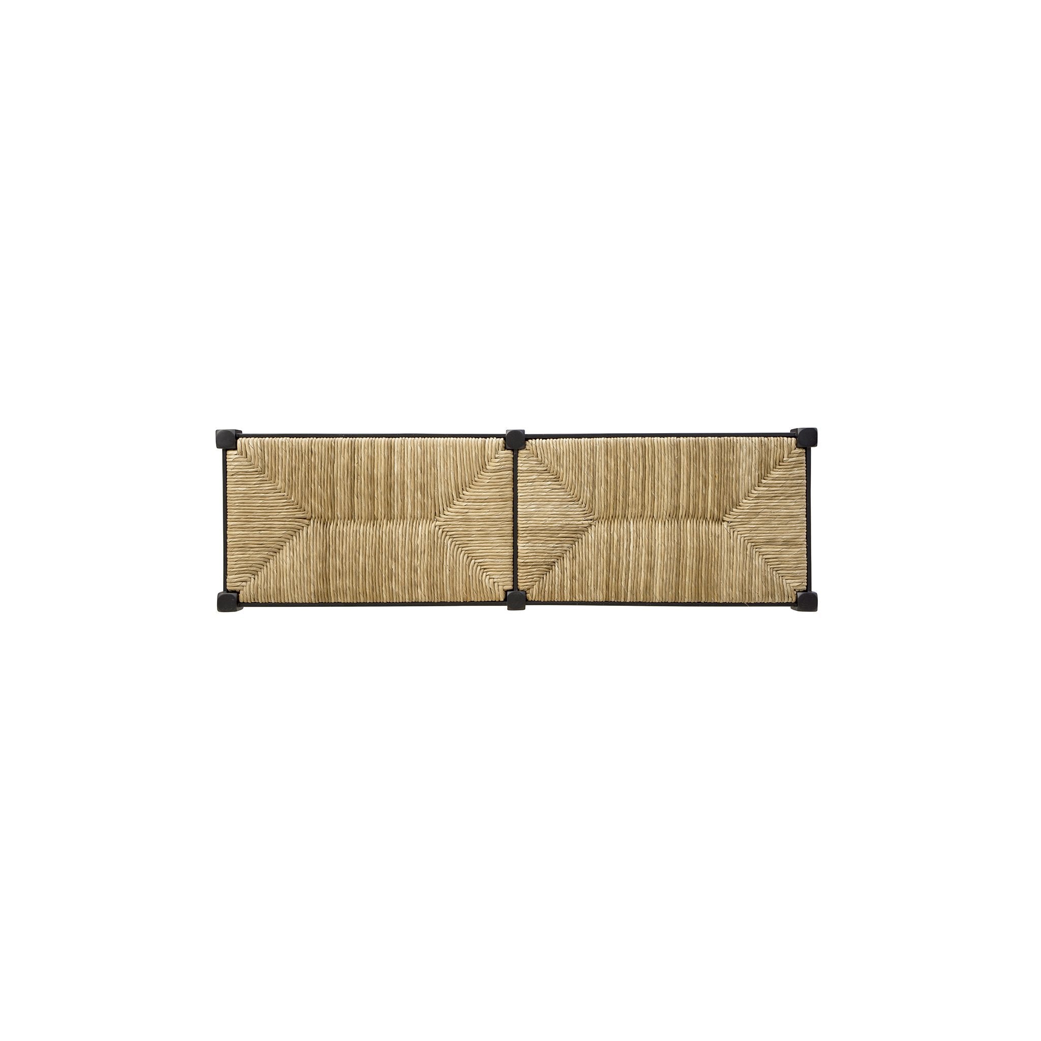 Black Reed Bench - 60' detail view by Furniture Classics at ZIN Home