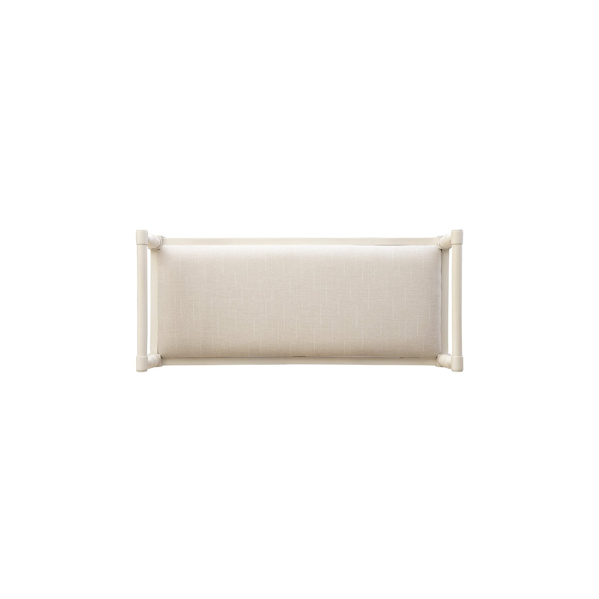 Cream Juliet Bench - 44.75' detail view by Furniture Classics at ZIN Home