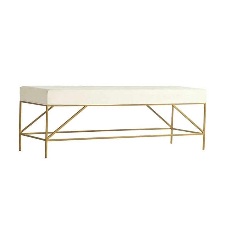 Mid Century Upholstered Bench by Furniture Classics at ZIN Home