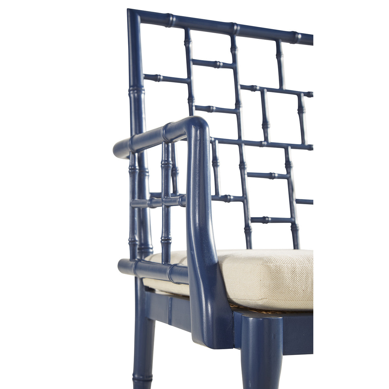 Blue Hugo Arm Chair - 25.5'