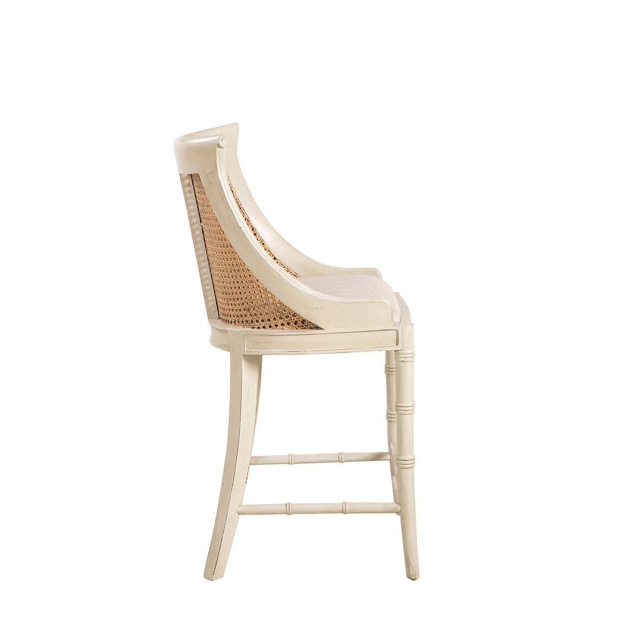 Cream Spoonback Counter Stool - 24'
