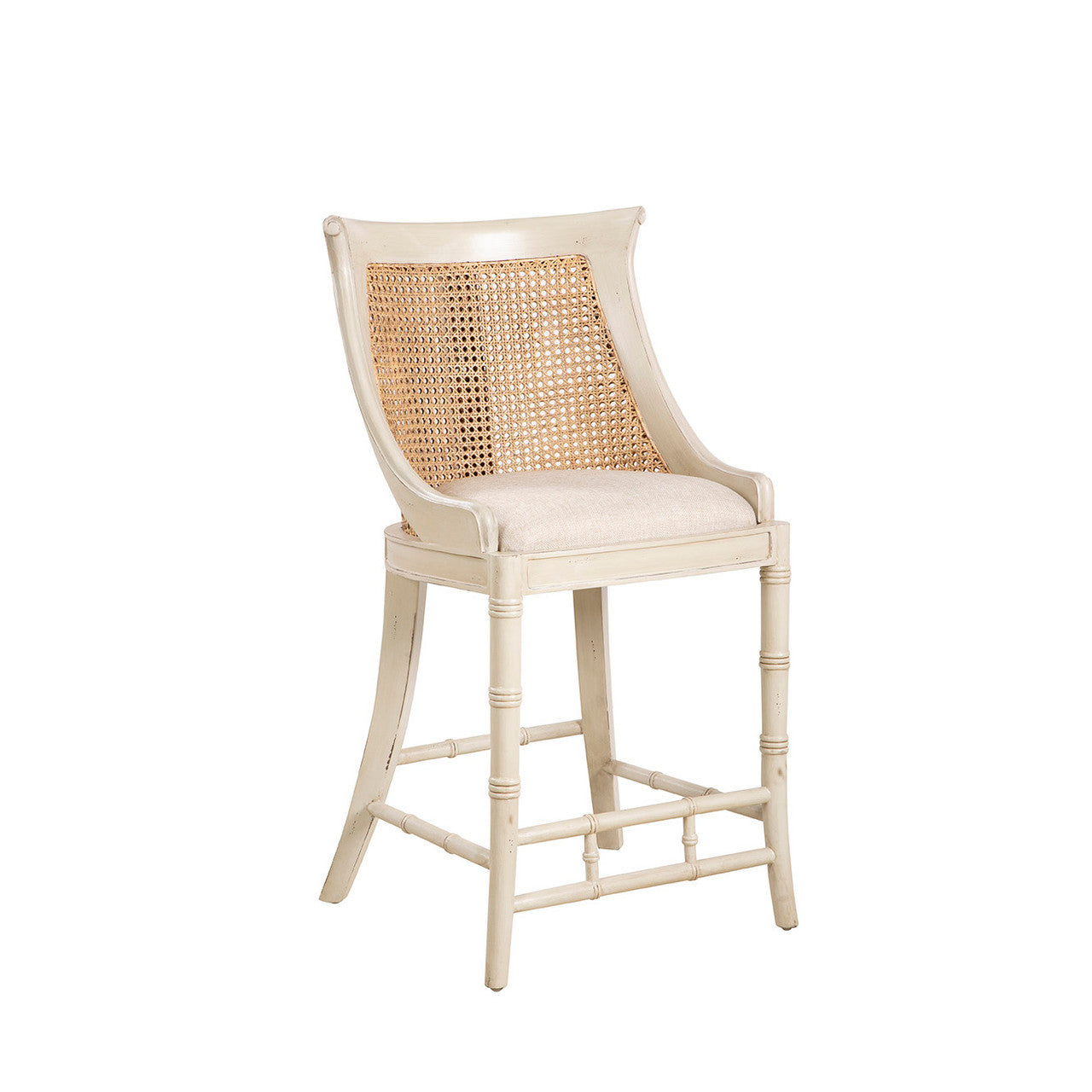 Cream Spoonback Counter Stool - 24'