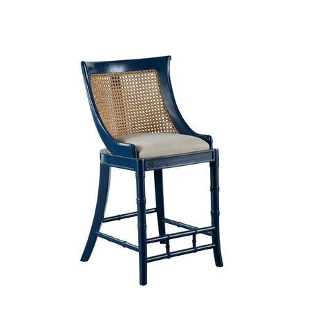 Blue Spoonback Counter Stool - 24'