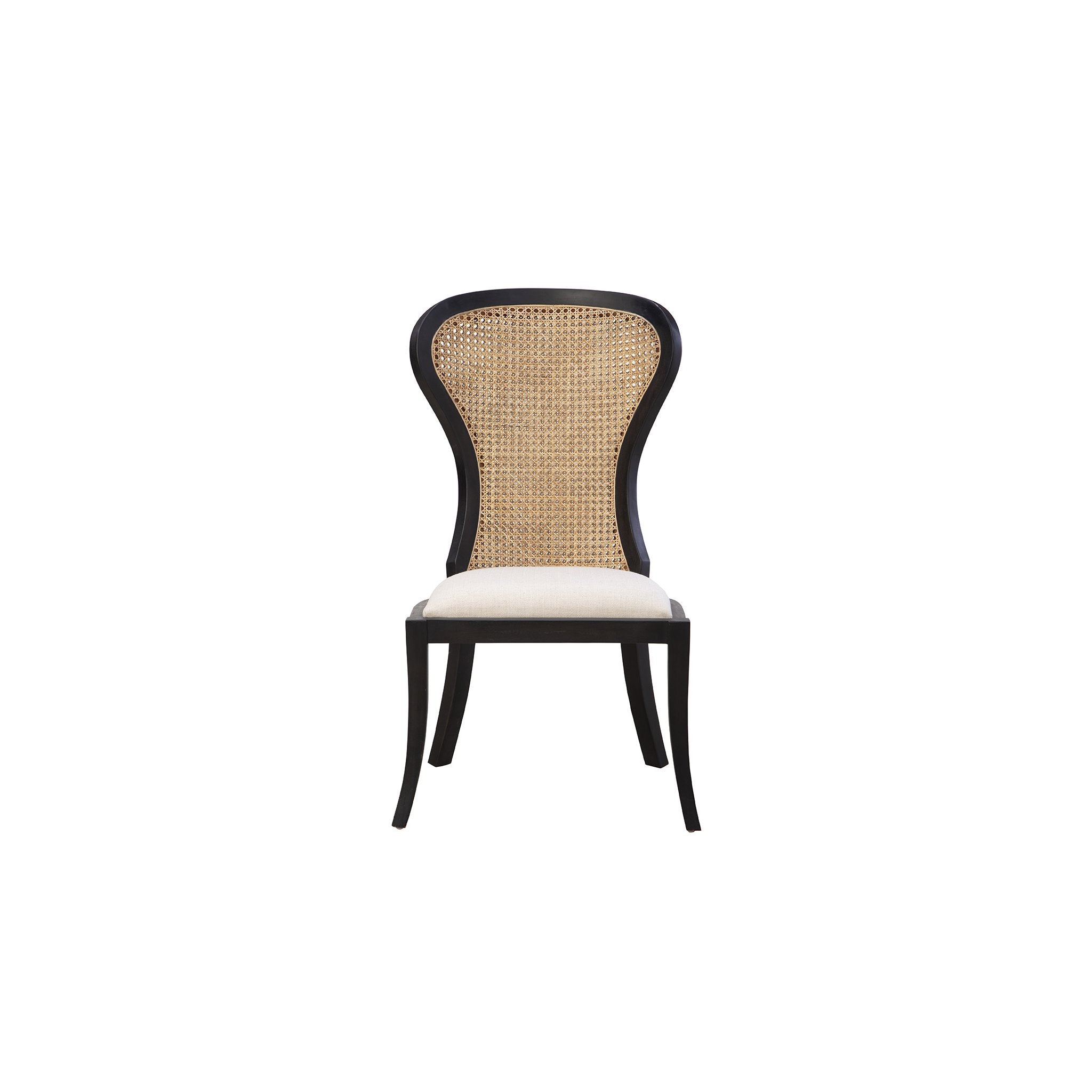 Black Adrina Side Chair - 25.25' detail view by Furniture Classics at ZIN Home