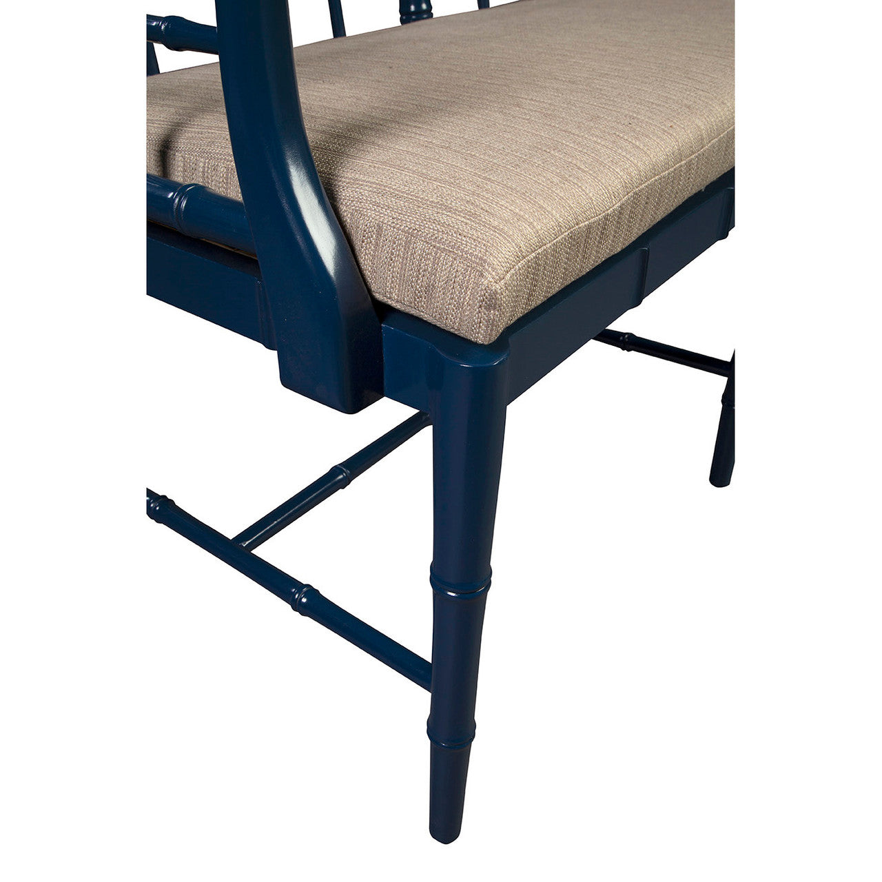 Blue Belleville Settee - 54'