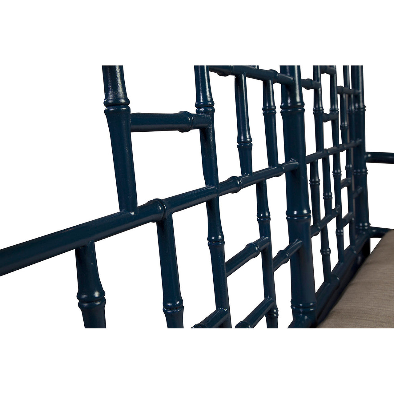 Blue Belleville Settee - 54'