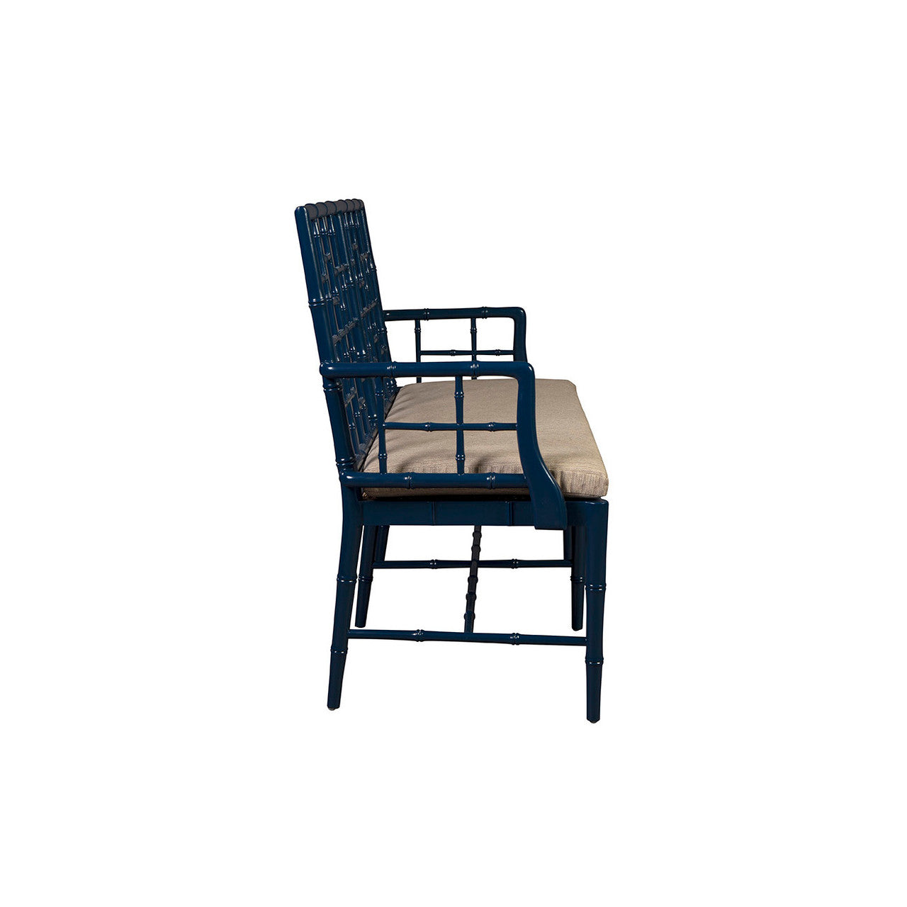 Blue Belleville Settee - 54'