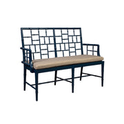 Blue Belleville Settee - 54'
