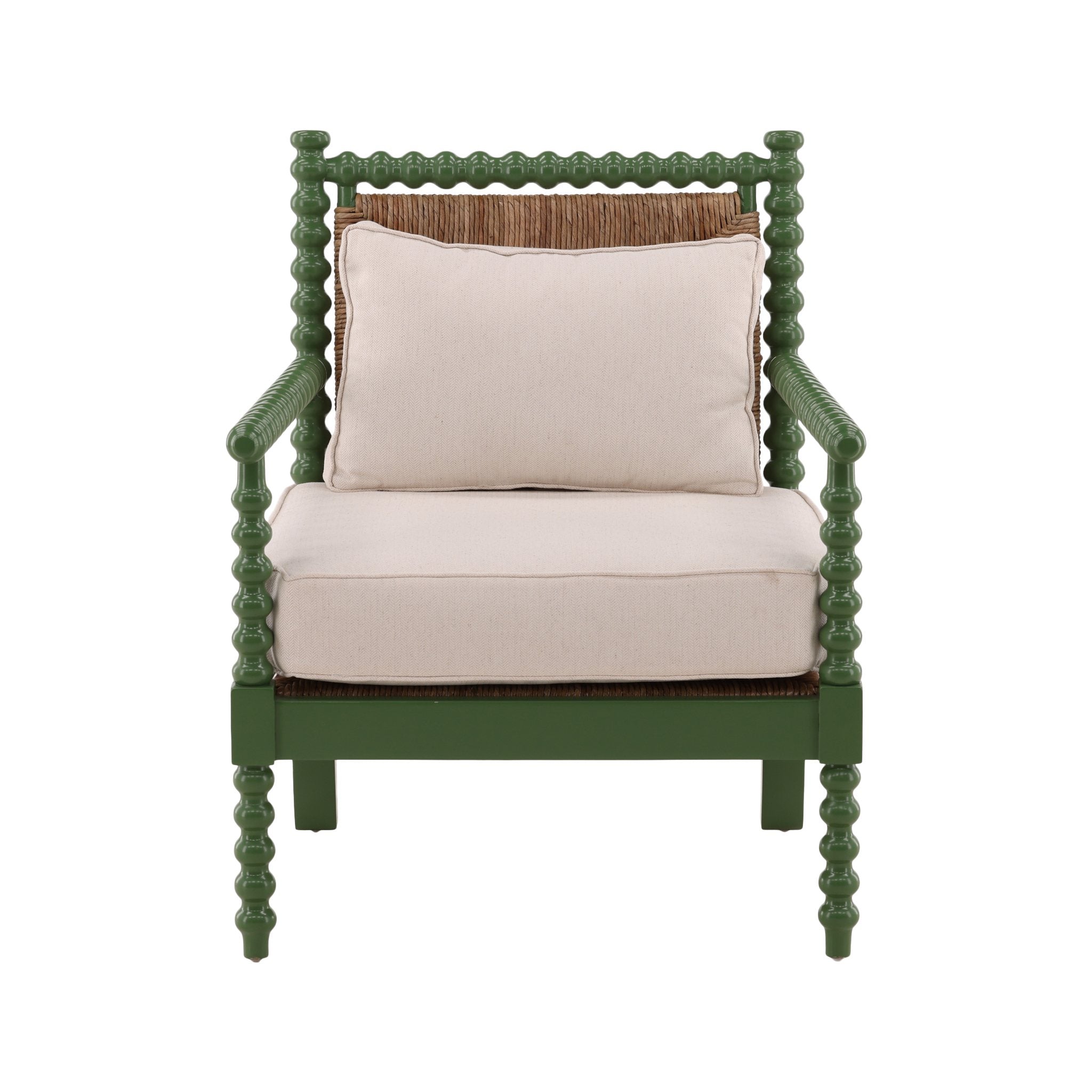 Green Jameson Bobbin Chair detail view by Furniture Classics at ZIN Home