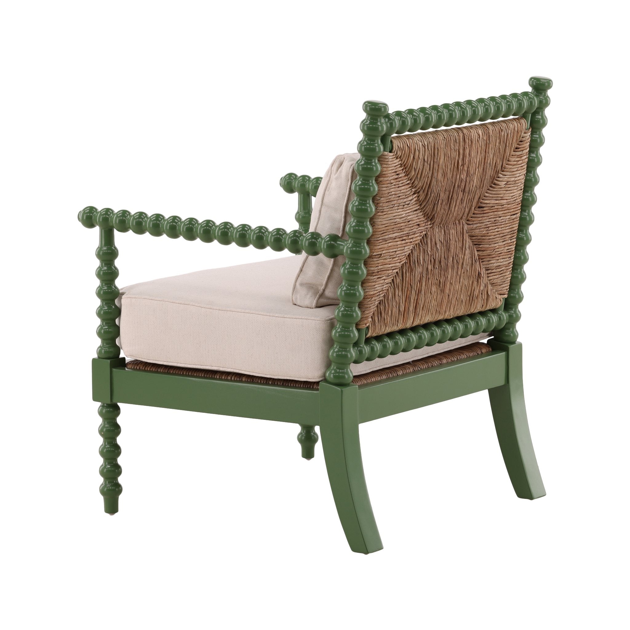 Green Jameson Bobbin Chair detail view by Furniture Classics at ZIN Home