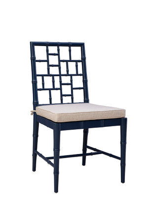 Blue Hugo Side Chair - 22'