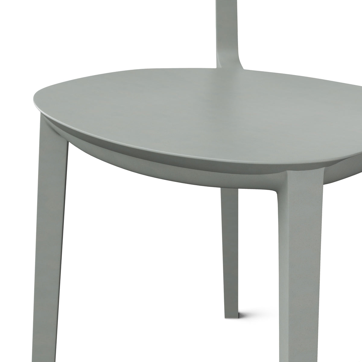 Metro Spencer Eco-Friendly Outdoor Stacking Chair Set of 4 - Moss Grey by Urbia - detail 6