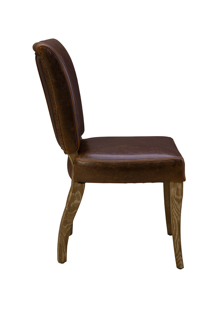 Beale Leather Side Chair - 18.5'