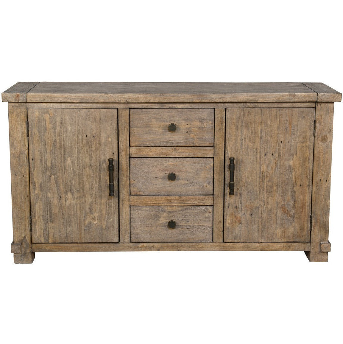 Farmhouse Reclaimed Wood Buffet Sideboard 63"