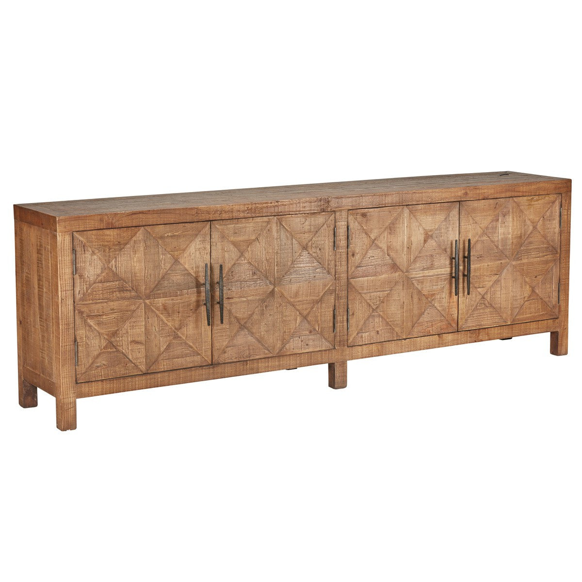 Spanish Farmhouse Reclaimed Wood 4 Door Sideboard 103"