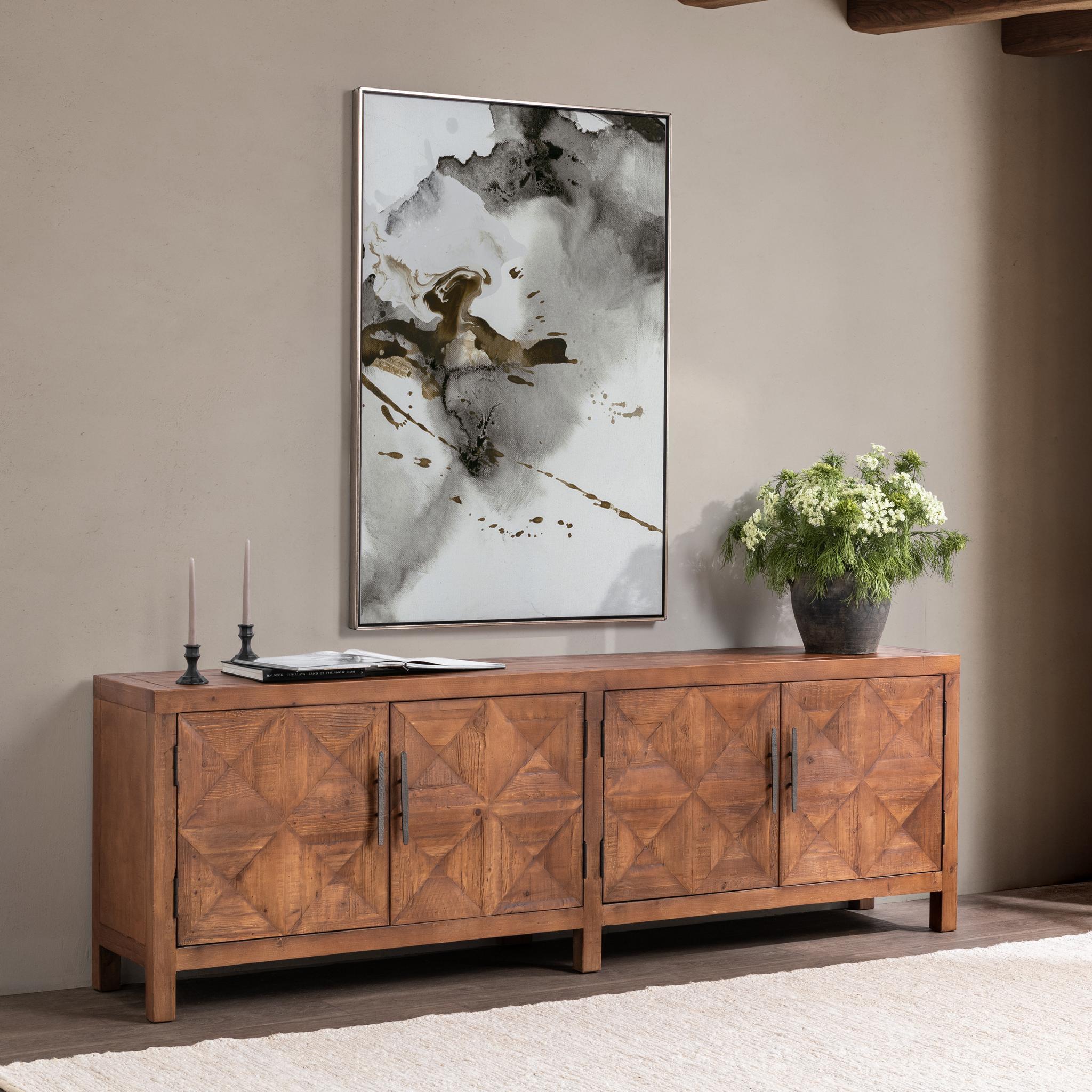 Elani 4 Door Cabinet - Brown