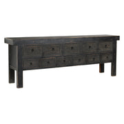 Hand Carved Solid Wood 11 Drawer Buffet Sideboard 93"