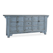 Crafton 3 Drawer 4 Door Cabinet - Blue