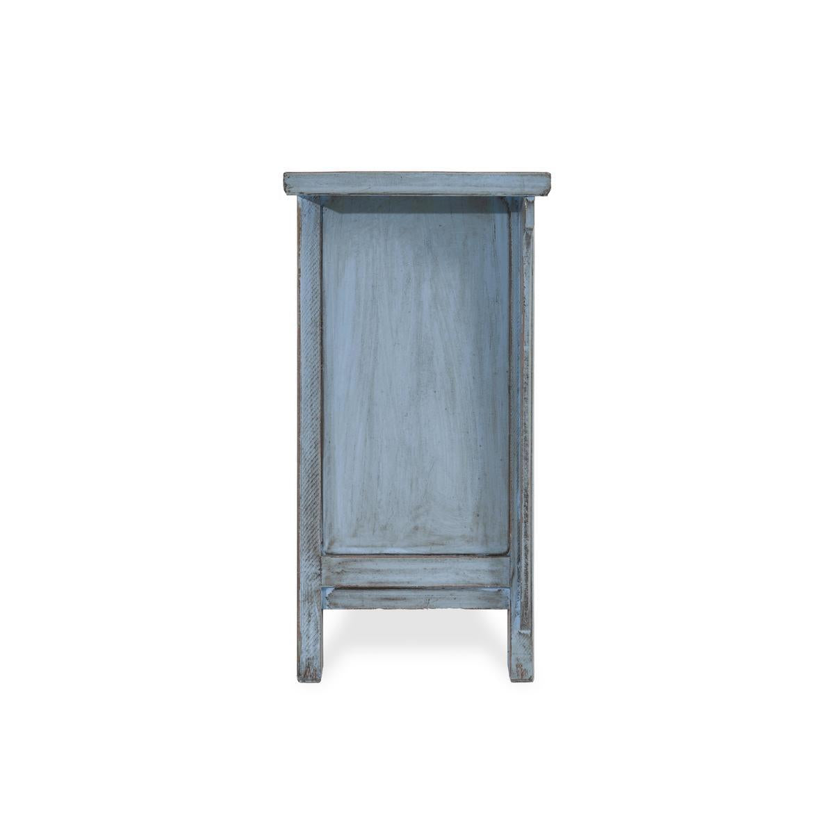 Crafton 3 Drawer 4 Door Cabinet - Blue