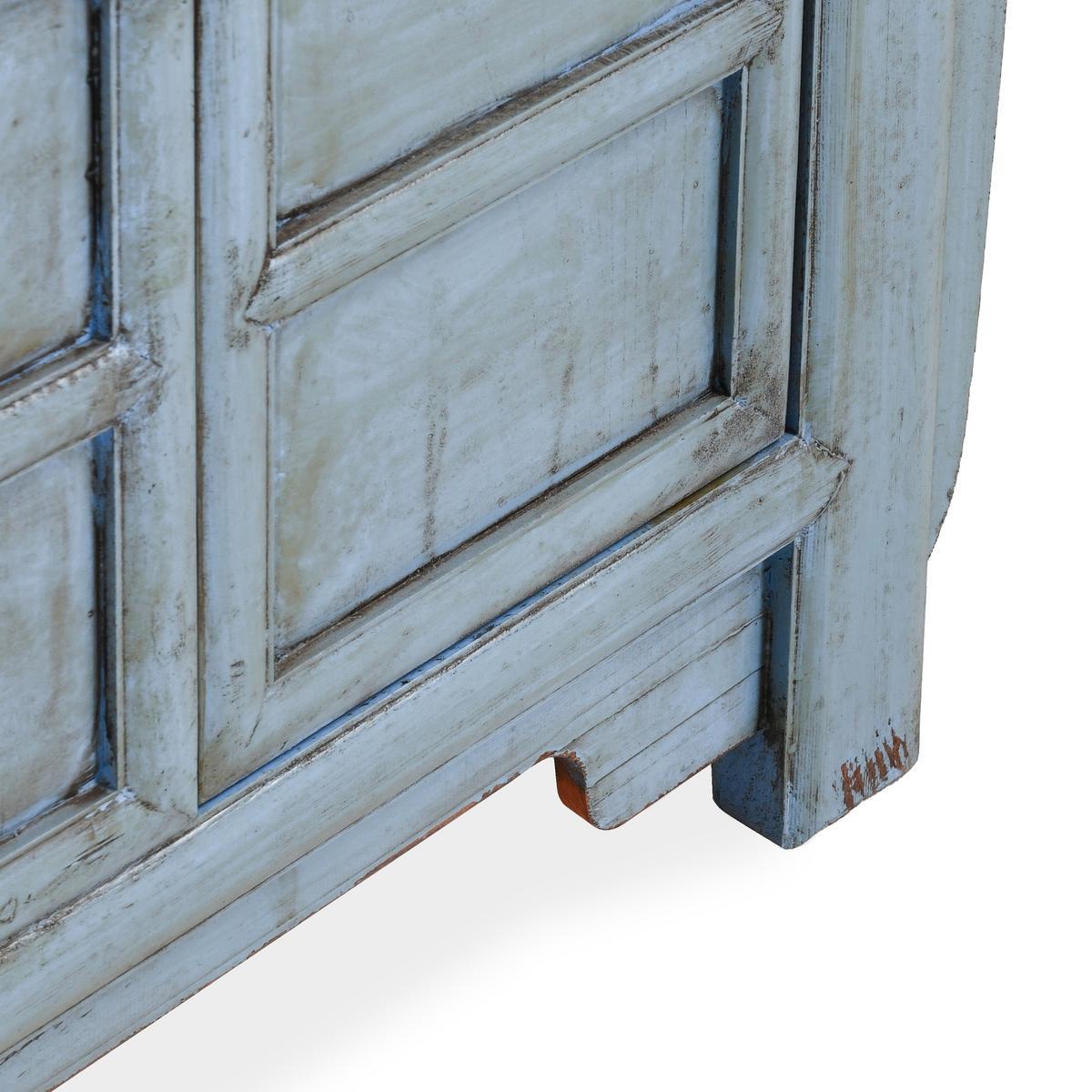Crafton 3 Drawer 4 Door Cabinet - Blue