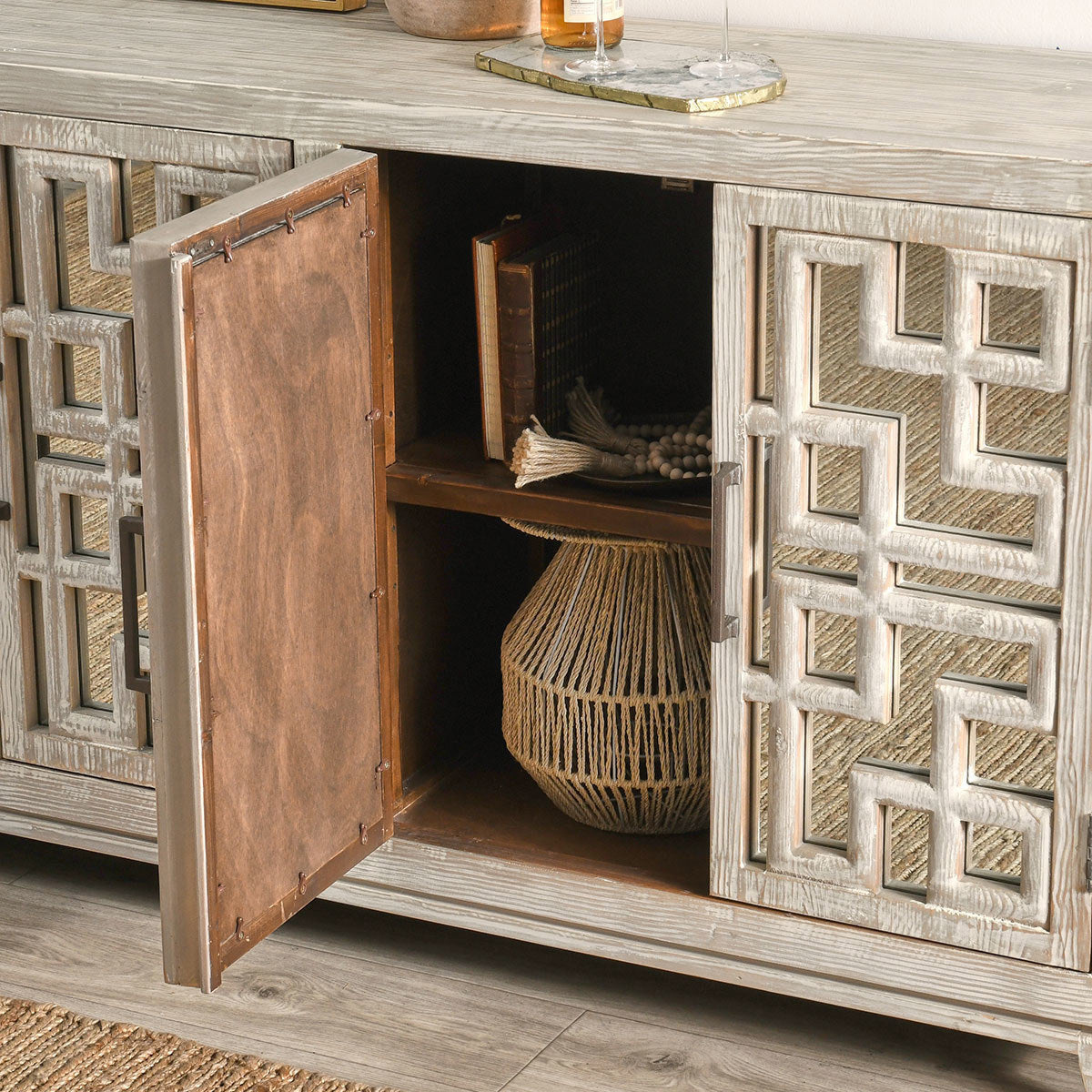 Arley Solid Wood 6Dr Cabinet