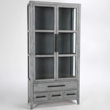 Simon Antique Blue Tall Cabinet