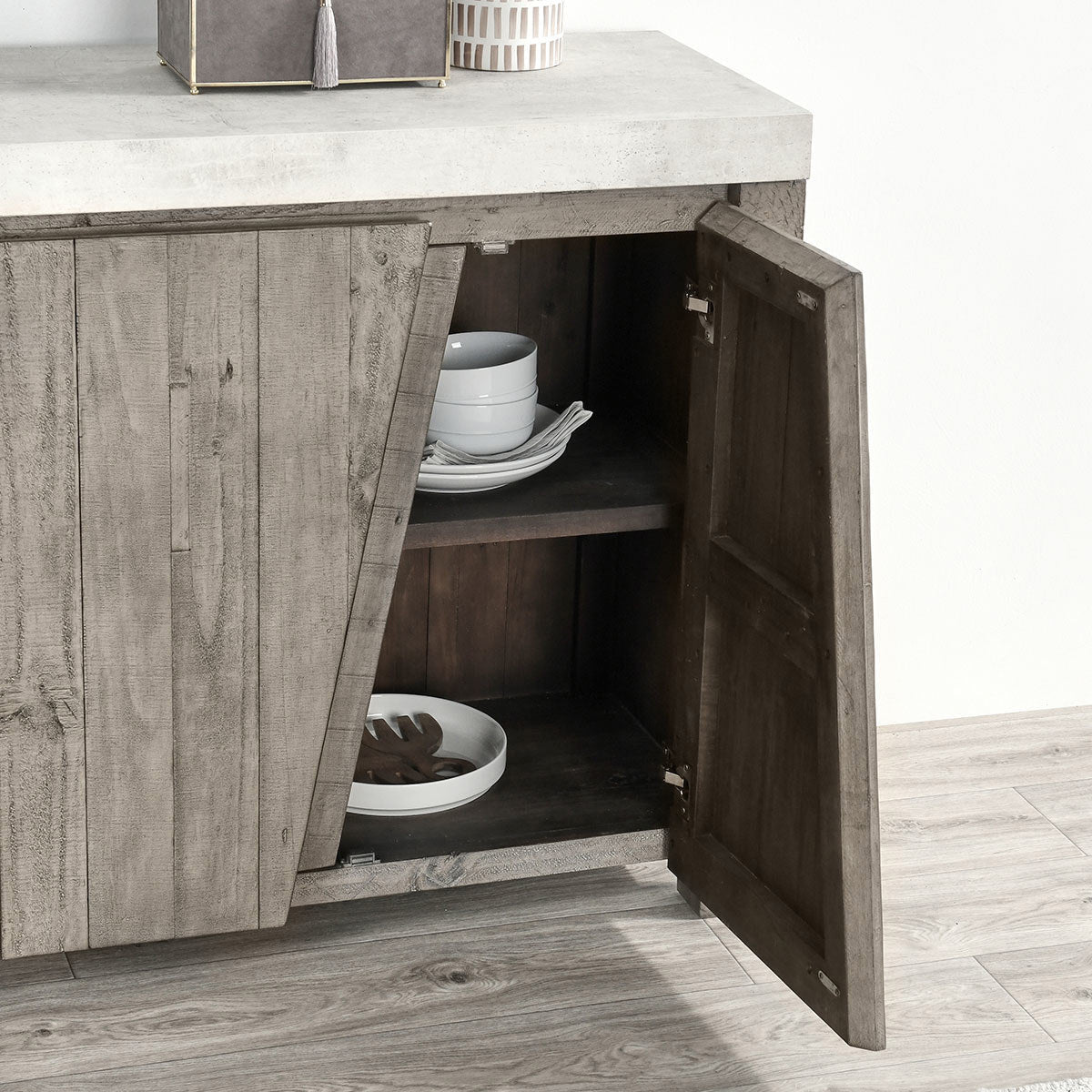 Durant Solid Wood 4Dr Sideboard