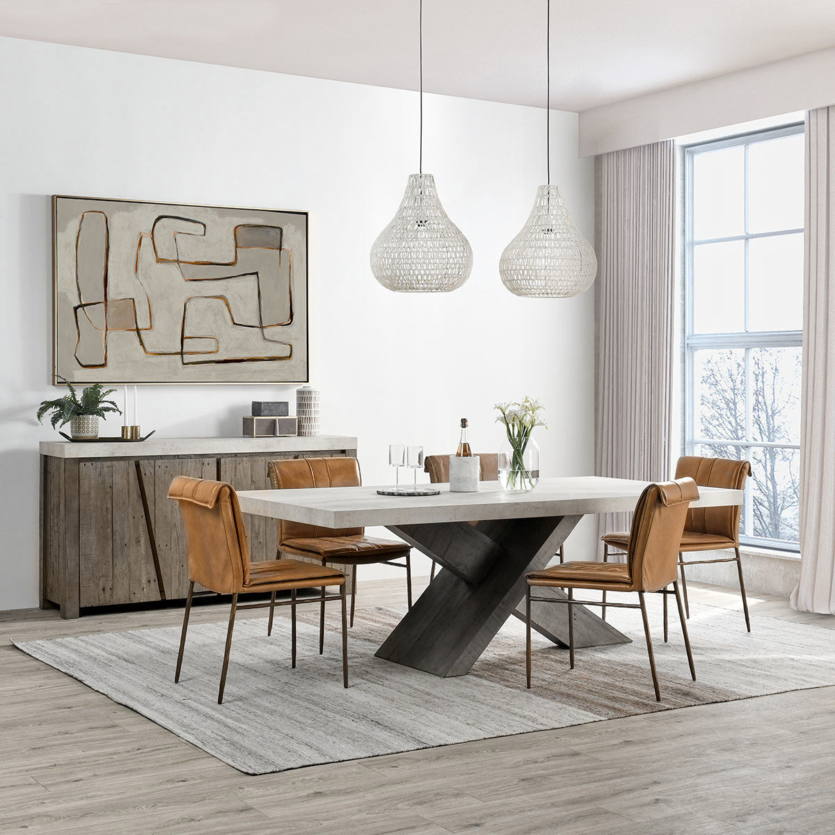 Durant Solid Wood 4Dr Sideboard