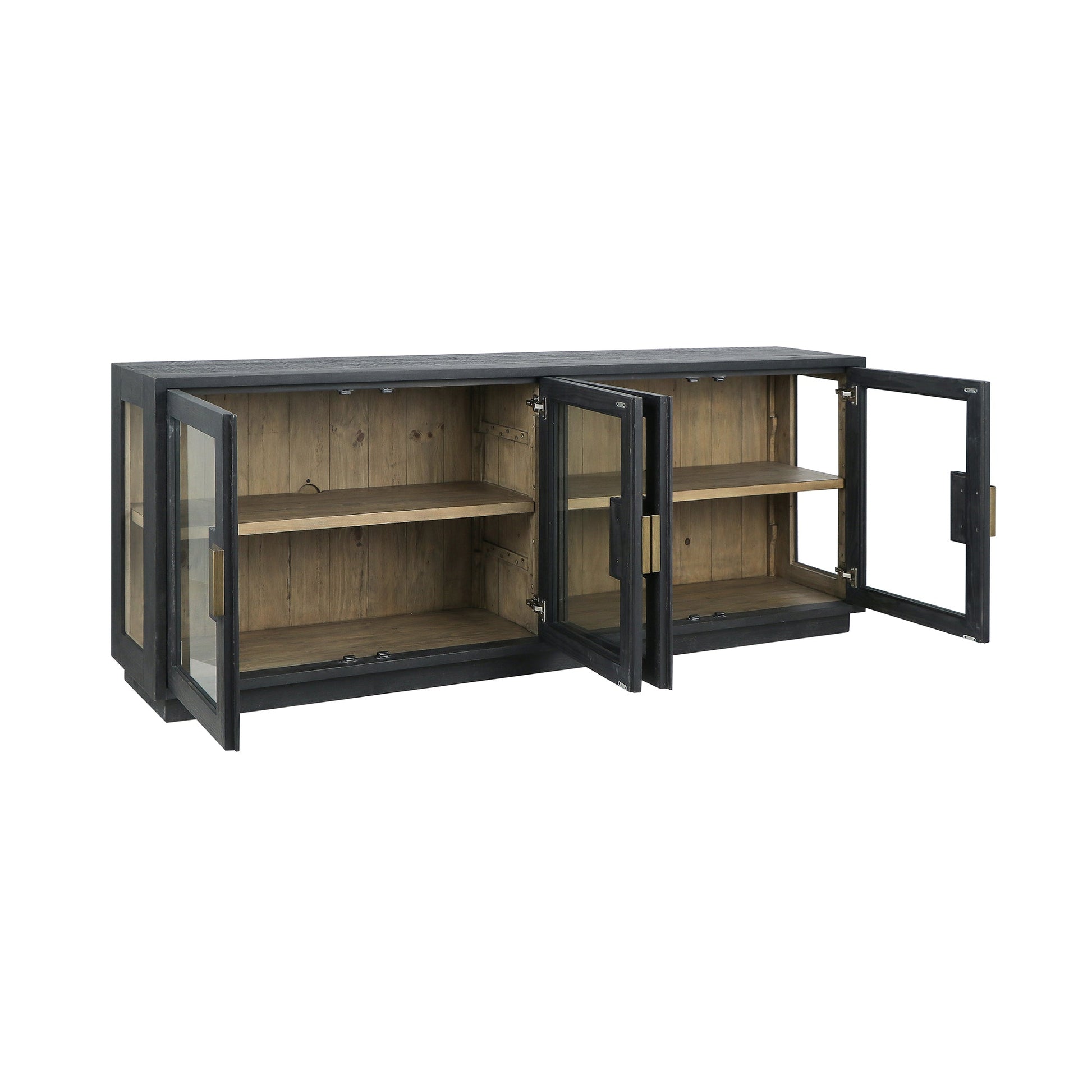 Larson 4 Door Cabinet - Carbon Black