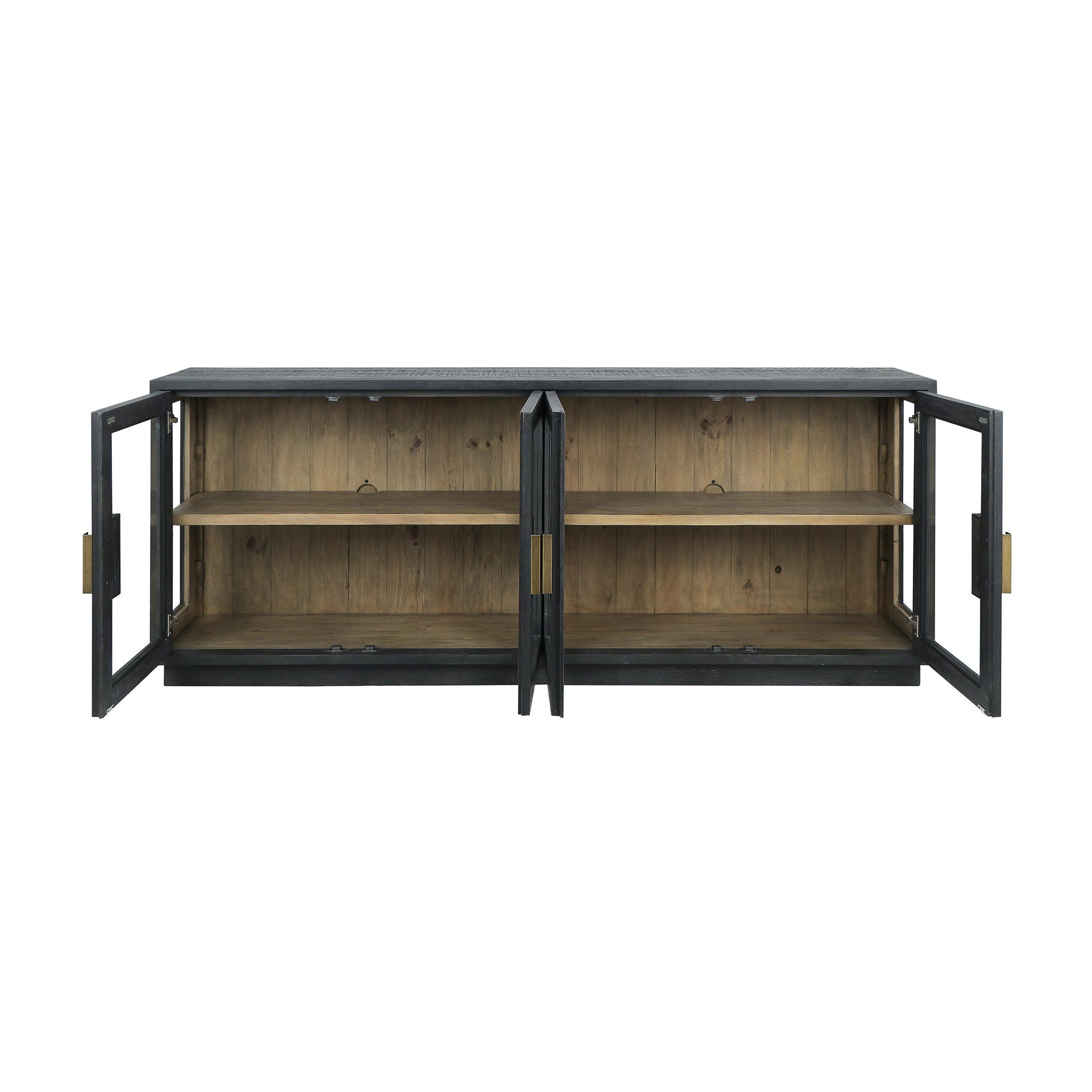Larson 4 Door Cabinet - Carbon Black