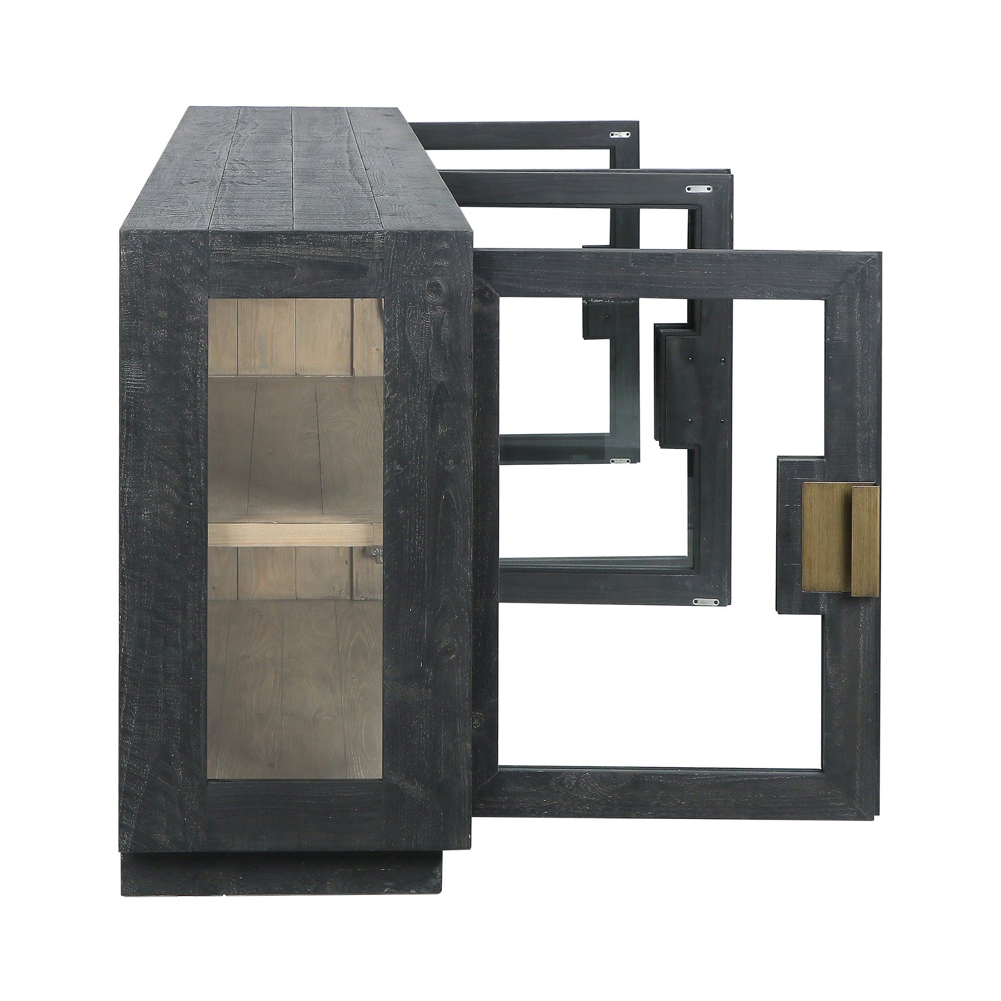 Larson 4 Door Cabinet - Carbon Black