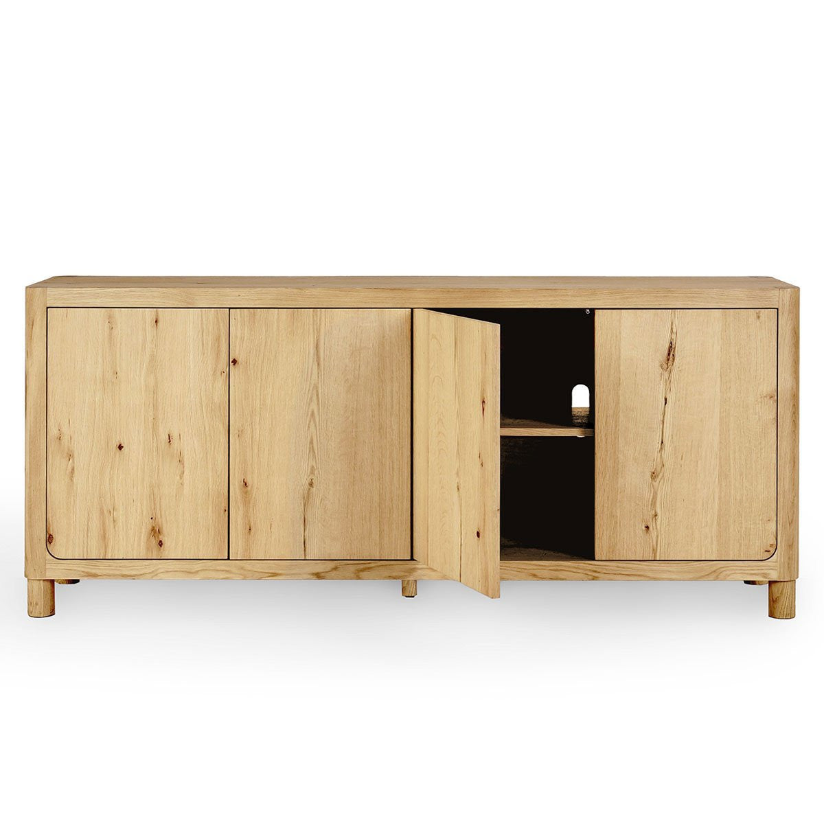 Orlando Solid Wood 4Dr Buffet - True Natural