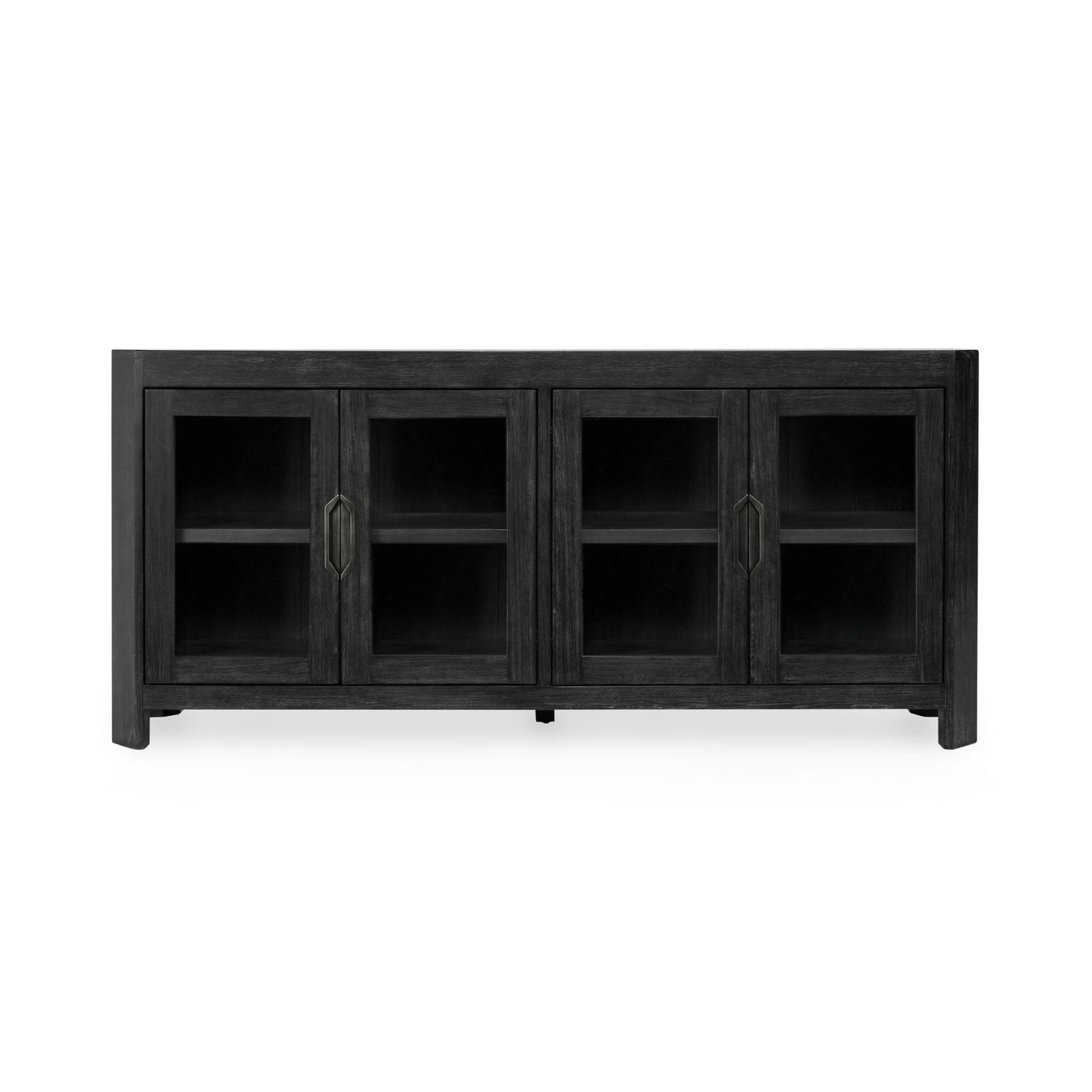 Macarthur 4 Door Cabinet - Aged Black - Antique Black