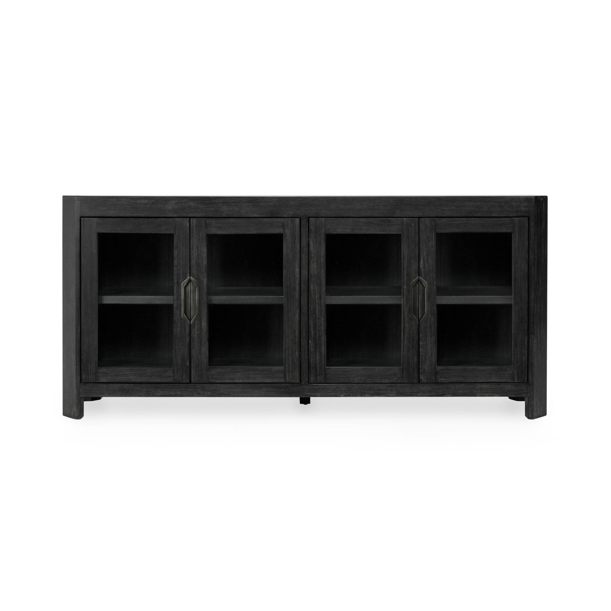 Macarthur 4 Door Cabinet - Aged Black - Antique Black