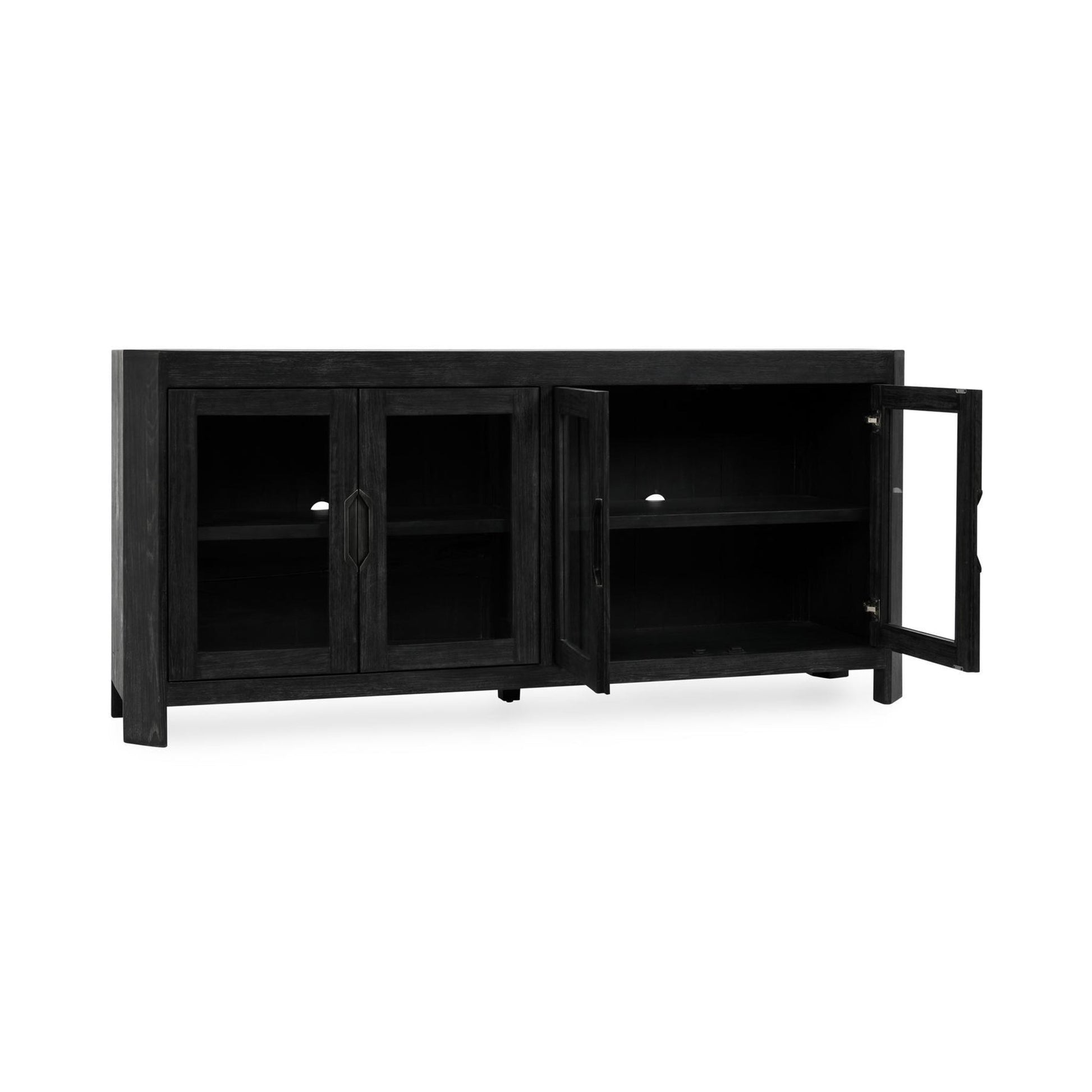 Macarthur 4 Door Cabinet - Aged Black - Antique Black