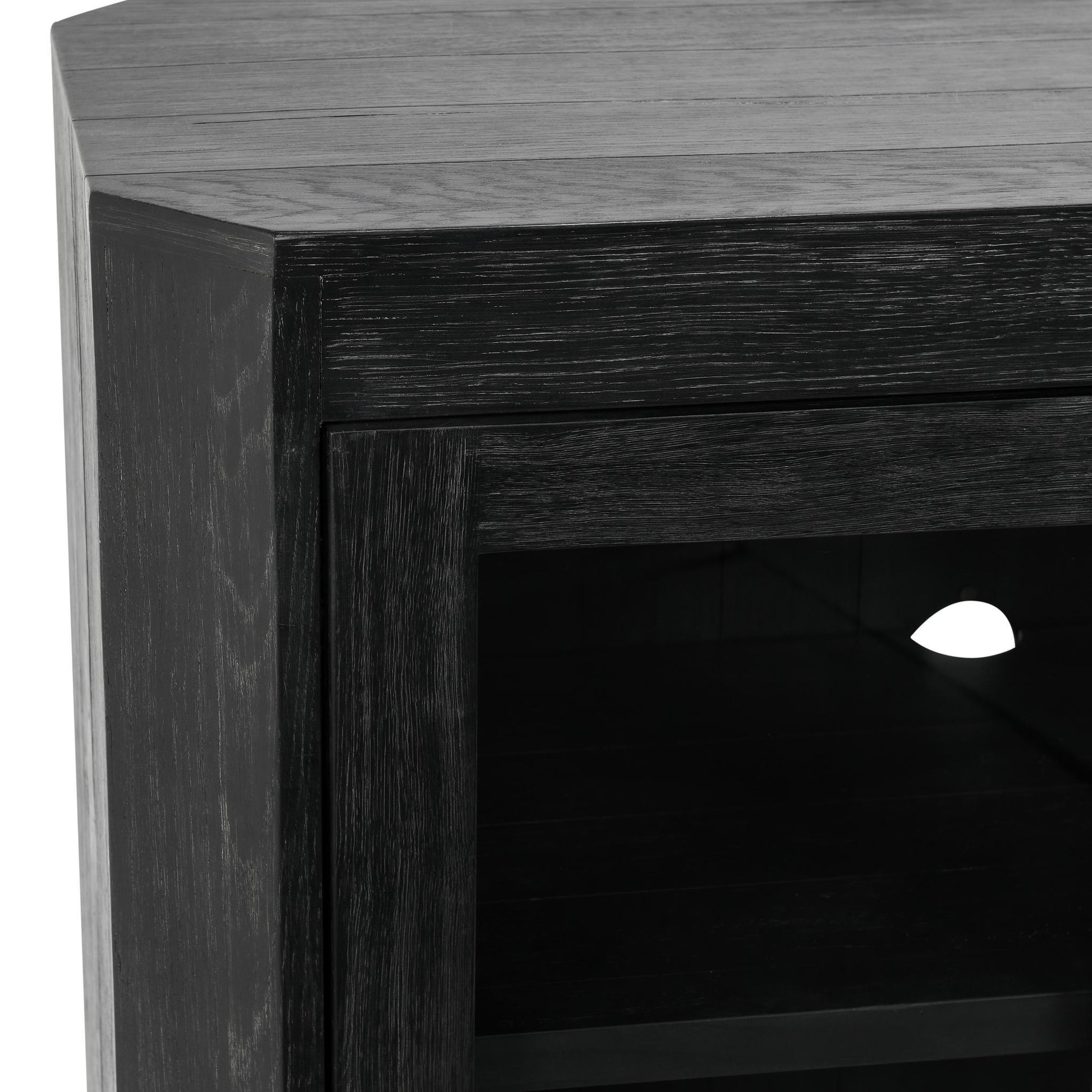 Macarthur 4 Door Cabinet - Aged Black - Antique Black